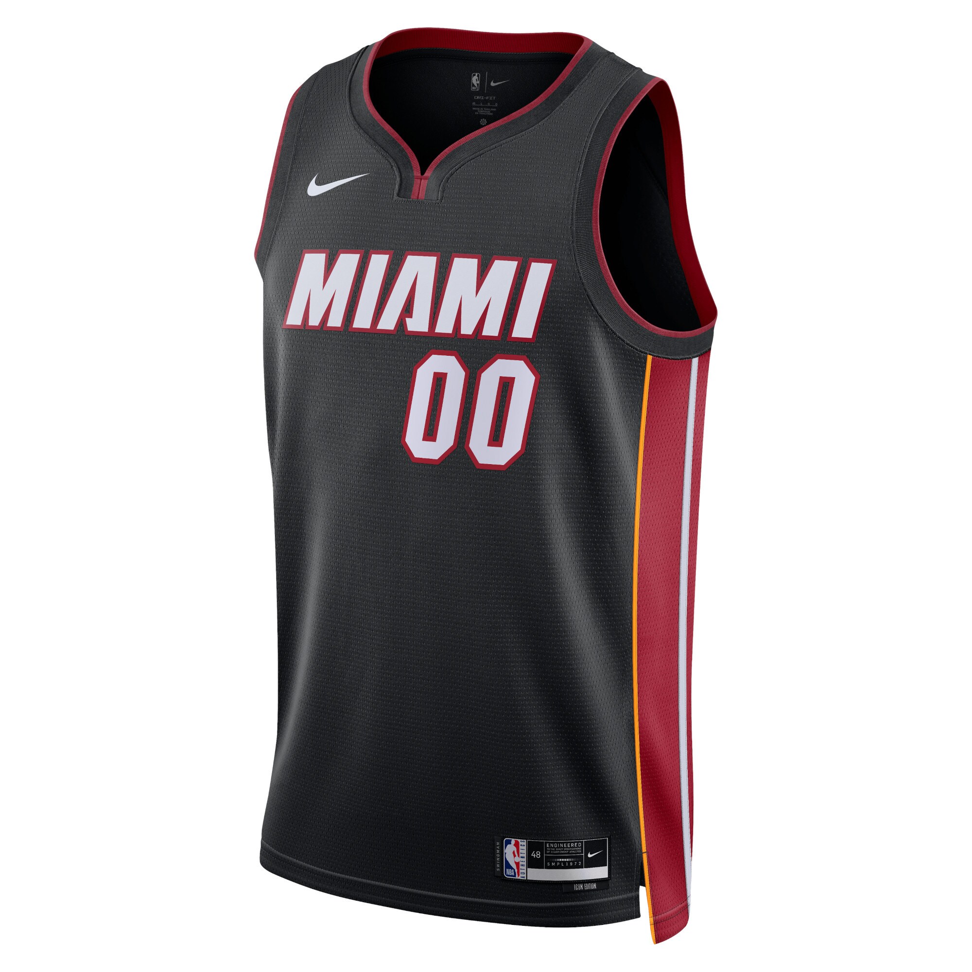 Miami Heat Nike Unisex Swingman Custom Jersey Black - Icon Edition - PersonalJerseys