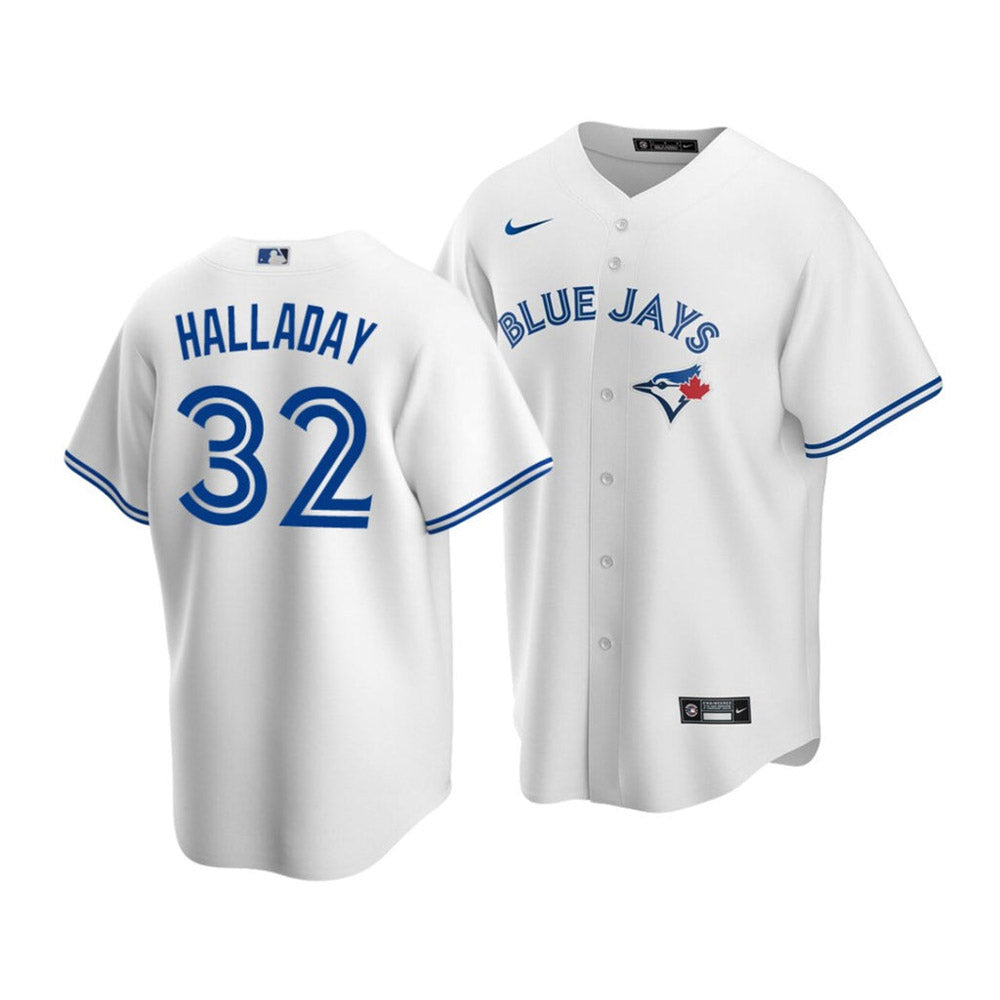 Men's Toronto Blue Jays Roy Halladay Replica Home Jersey - White - PersonalJerseys