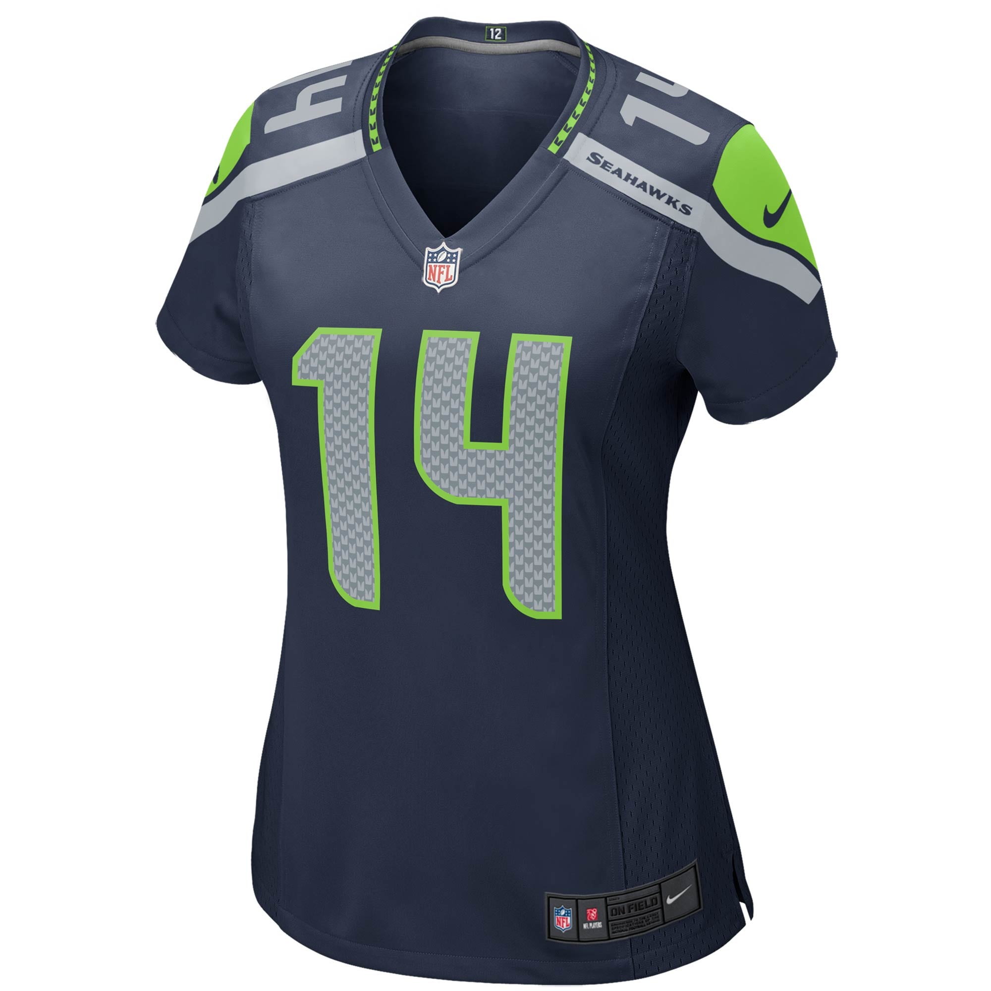 Women's Nike DK Metcalf College Navy Seattle Seahawks Game Player Jersey - PersonalJerseys