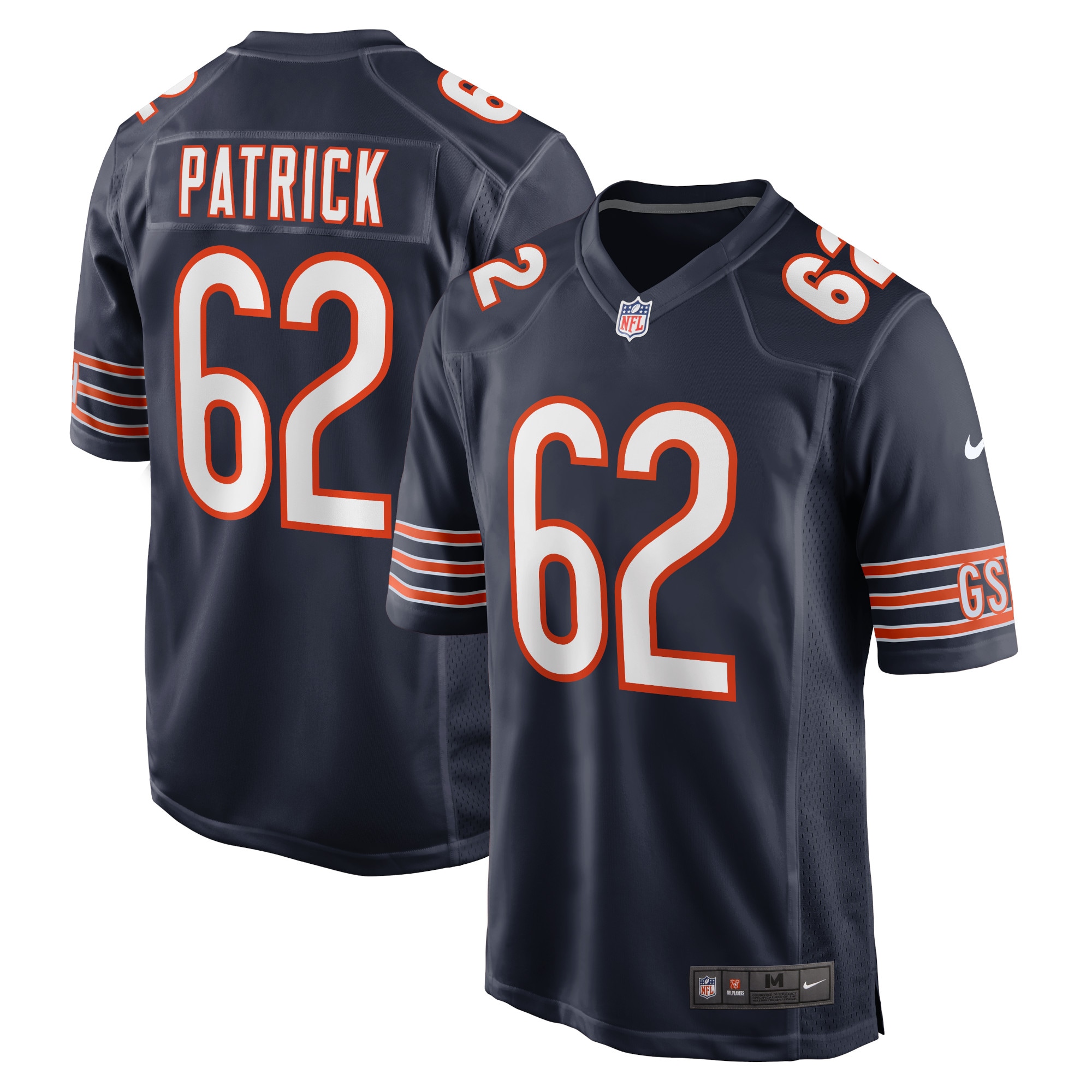 Lucas Patrick Chicago Bears Nike Game Jersey - Navy - PersonalJerseys