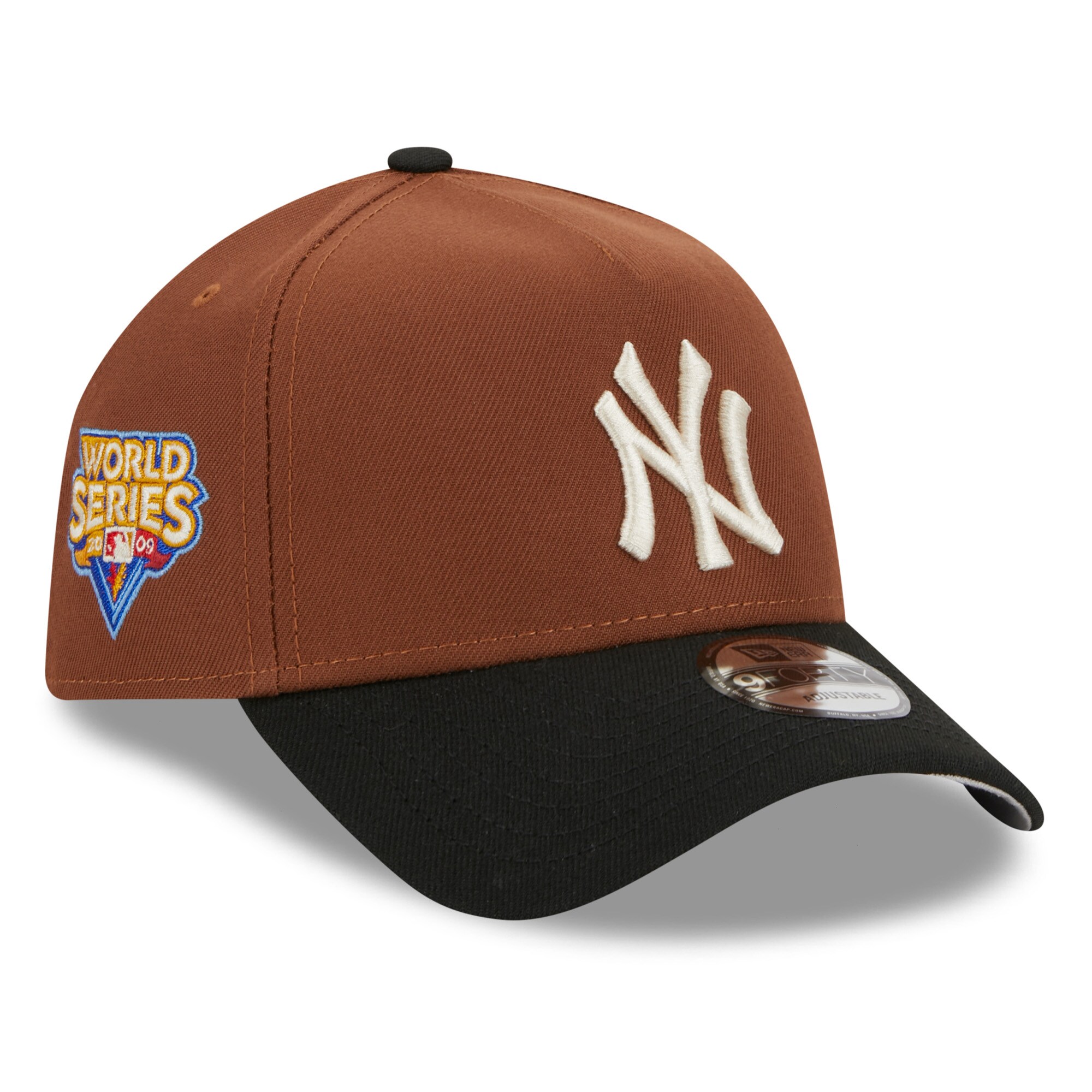 New York Yankees New Era Harvest A-Frame  9FORTY Adjustable Hat - Brown - PersonalJerseys