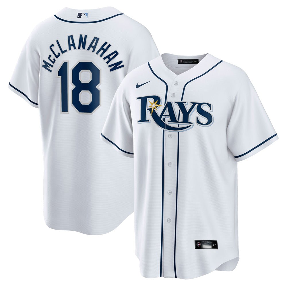 Men's Tampa Bay Rays Shane McClanahan Home Player Jersey - White - PersonalJerseys