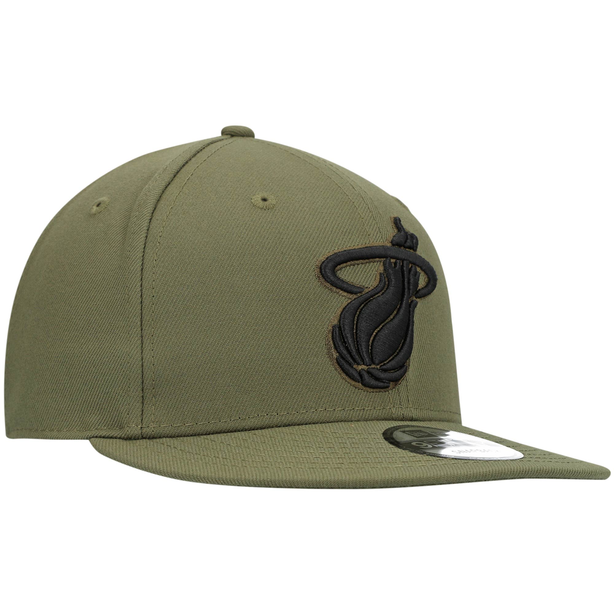 Miami Heat New Era 9FIFTY Snapback Hat - Olive - PersonalJerseys