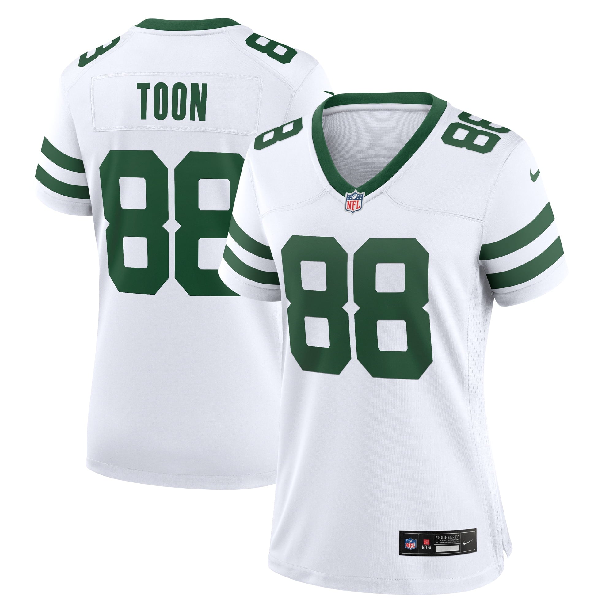Women's Nike Al Toon White New York Jets Legacy Retired Player Game Jersey - PersonalJerseys