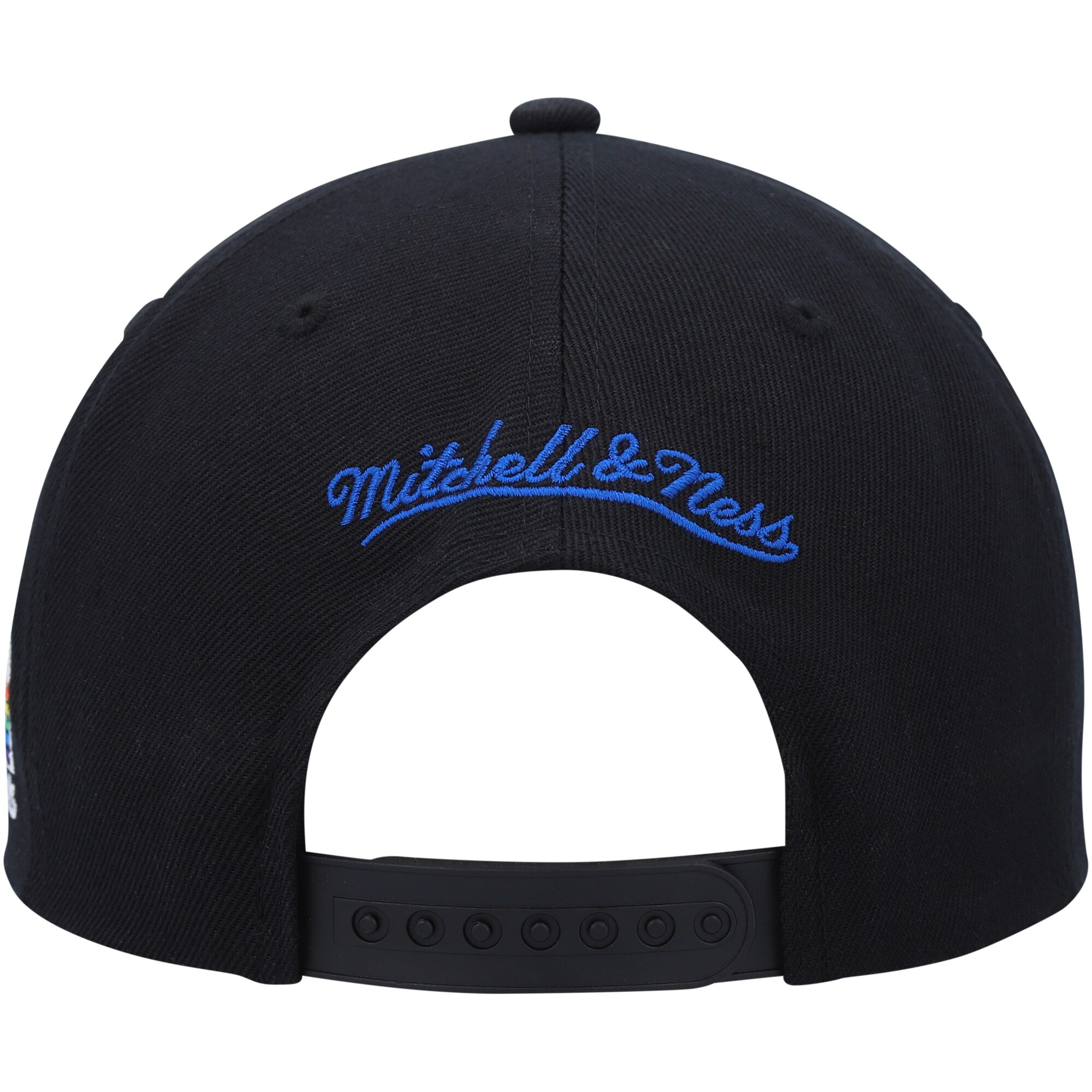 Denver Nuggets Mitchell & Ness Hardwood Classics MVP Team Script 2.0 Snapback Hat - Black - PersonalJerseys