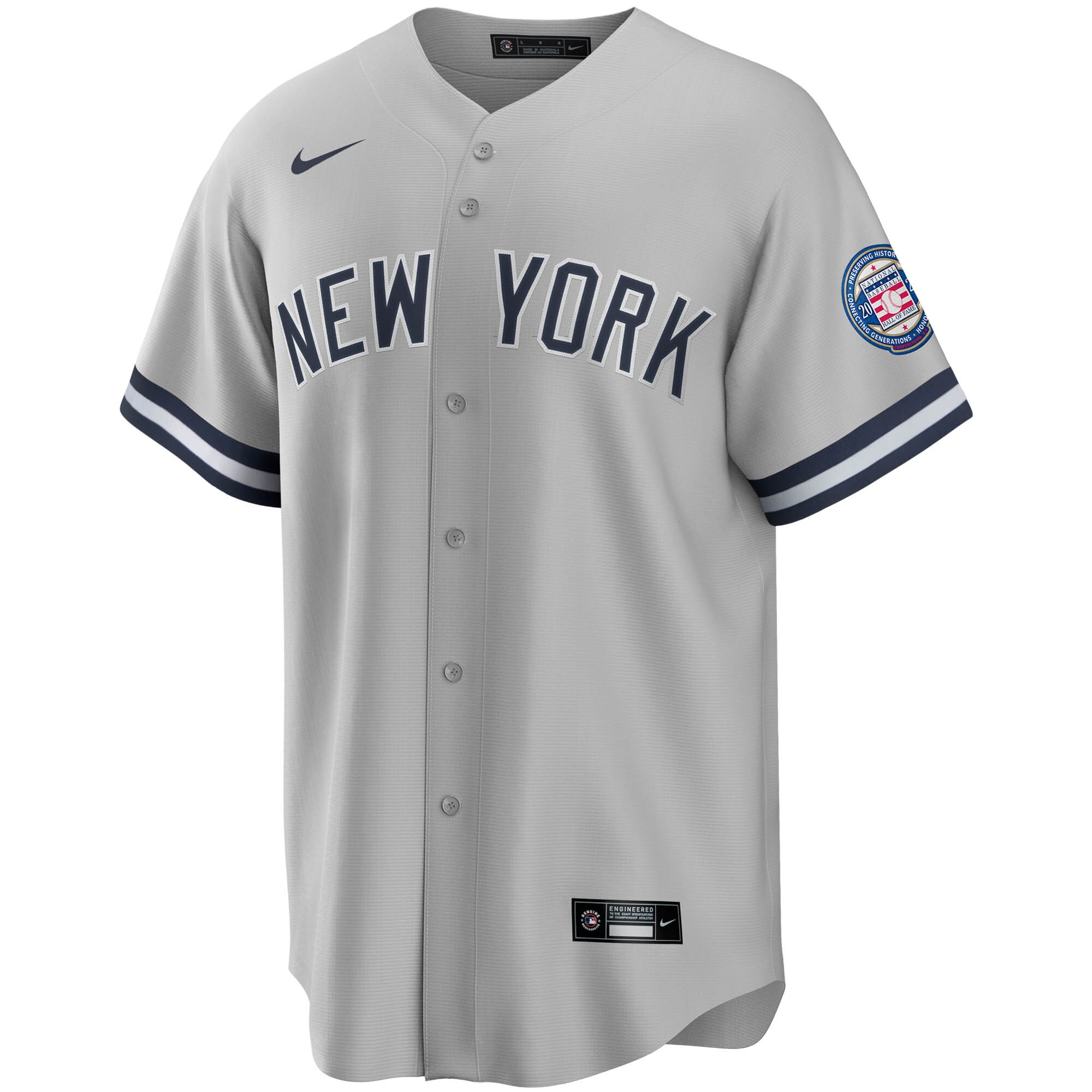 Derek Jeter New York Yankees Nike 2020 Hall of Fame Induction Road Replica Player Name Jersey - Gray - PersonalJerseys