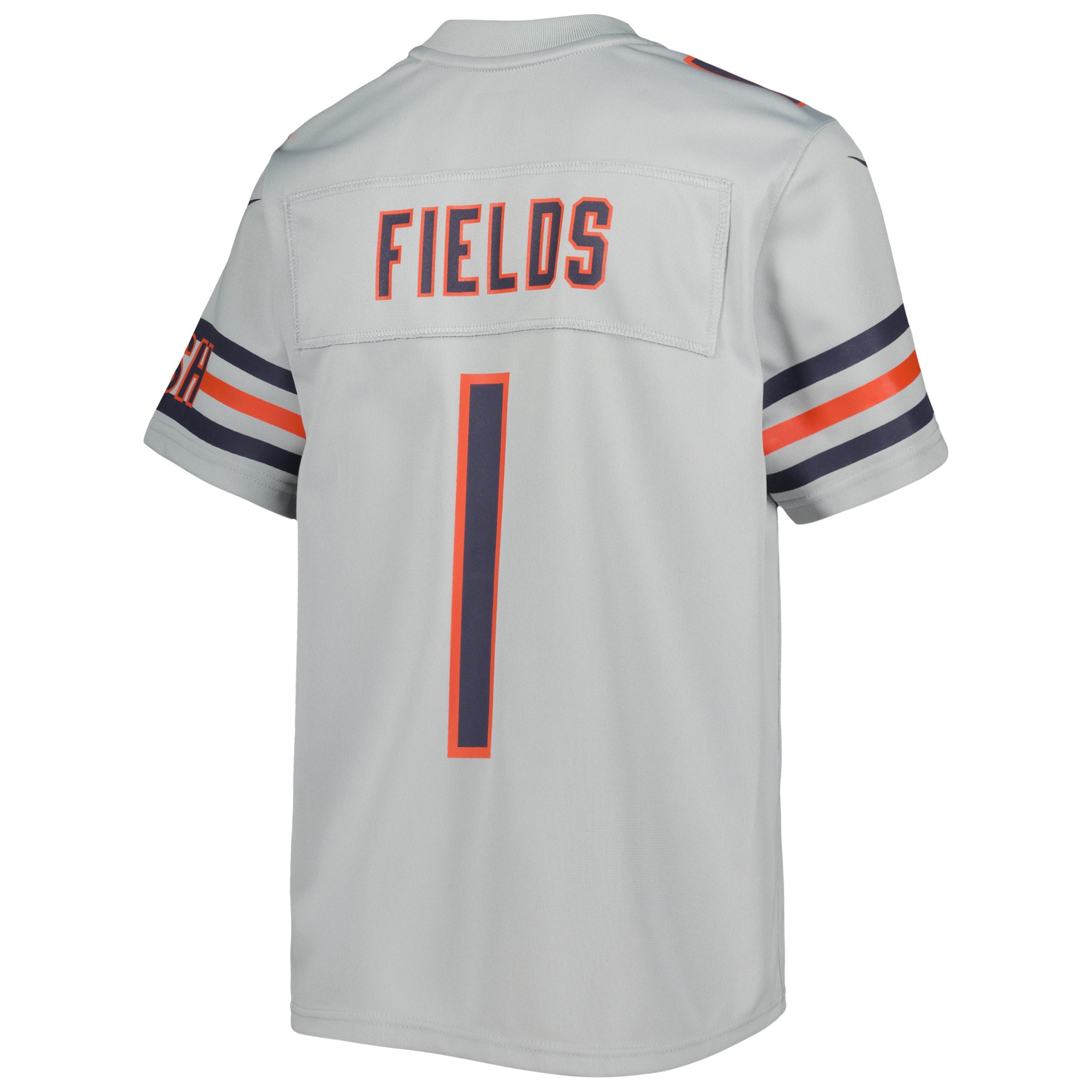 Justin Fields Chicago Bears Nike Youth Inverted Game Jersey - Gray - PersonalJerseys
