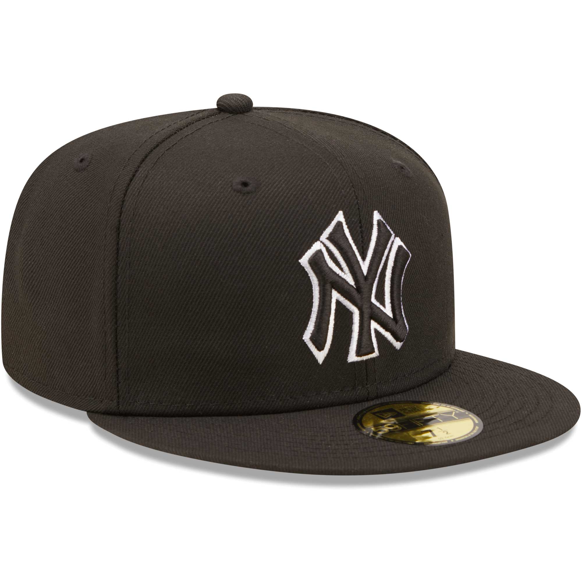 New York Yankees New Era  Black on Black Dub 59FIFTY Fitted Hat - PersonalJerseys