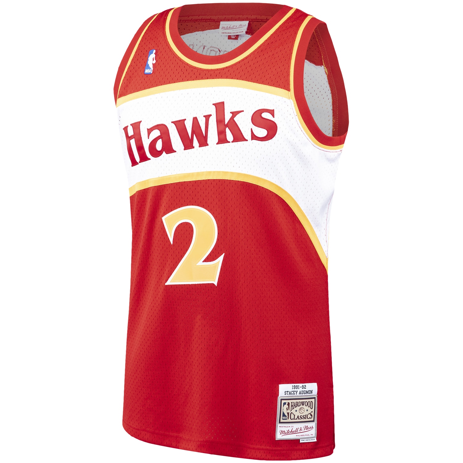Stacey Augmon Atlanta Hawks Mitchell &Ness Hardwood Classics Swingman Jersey - Red - PersonalJerseys