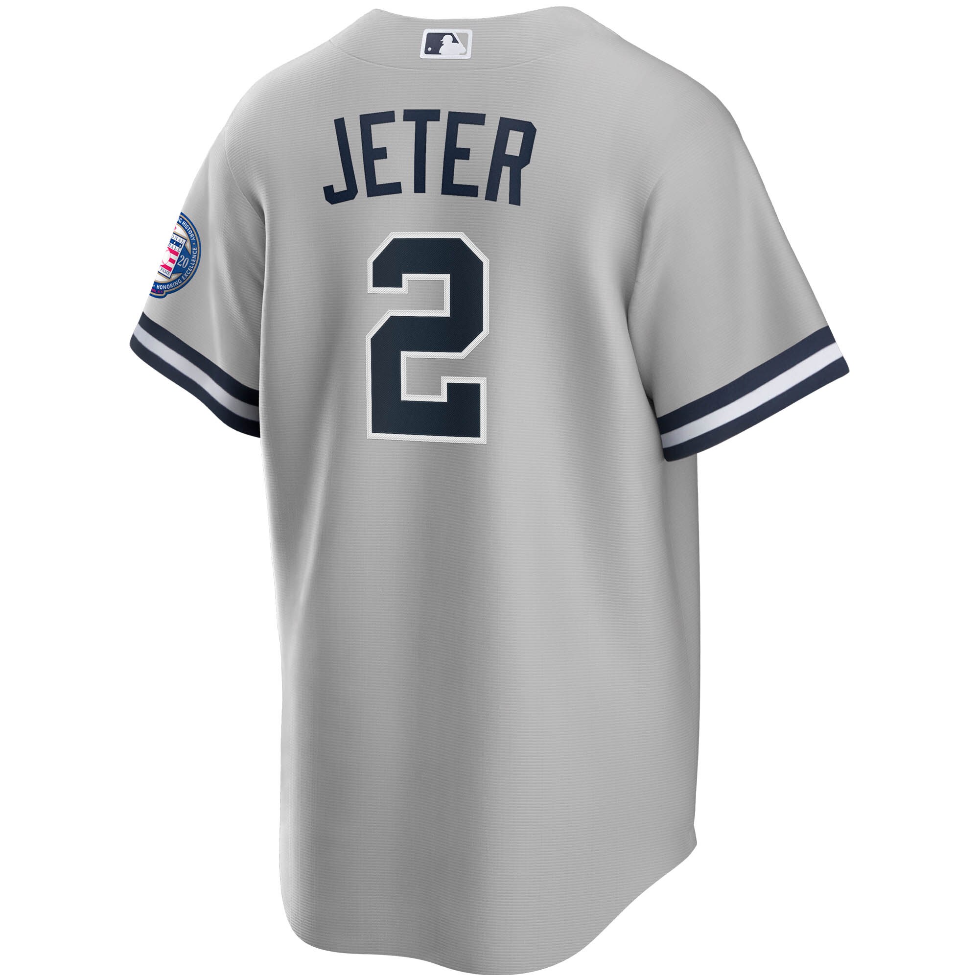 Derek Jeter New York Yankees Nike 2020 Hall of Fame Induction Road Replica Player Name Jersey - Gray - PersonalJerseys