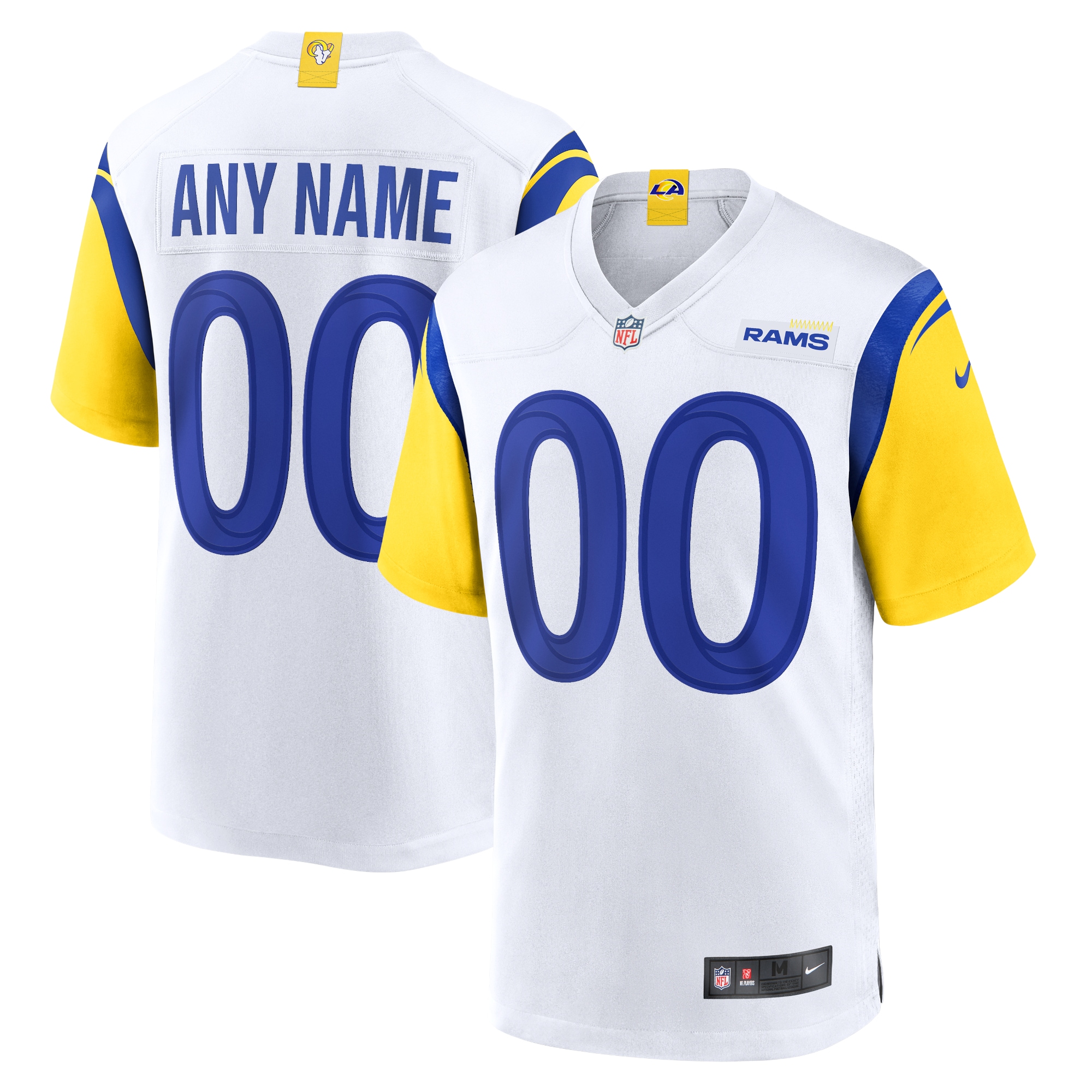 Los Angeles Rams White Alternate Custom Jersey for Youth Women Men - Friend Lounge Store - Shop for All Things Jerseys Sports - PersonalJerseys