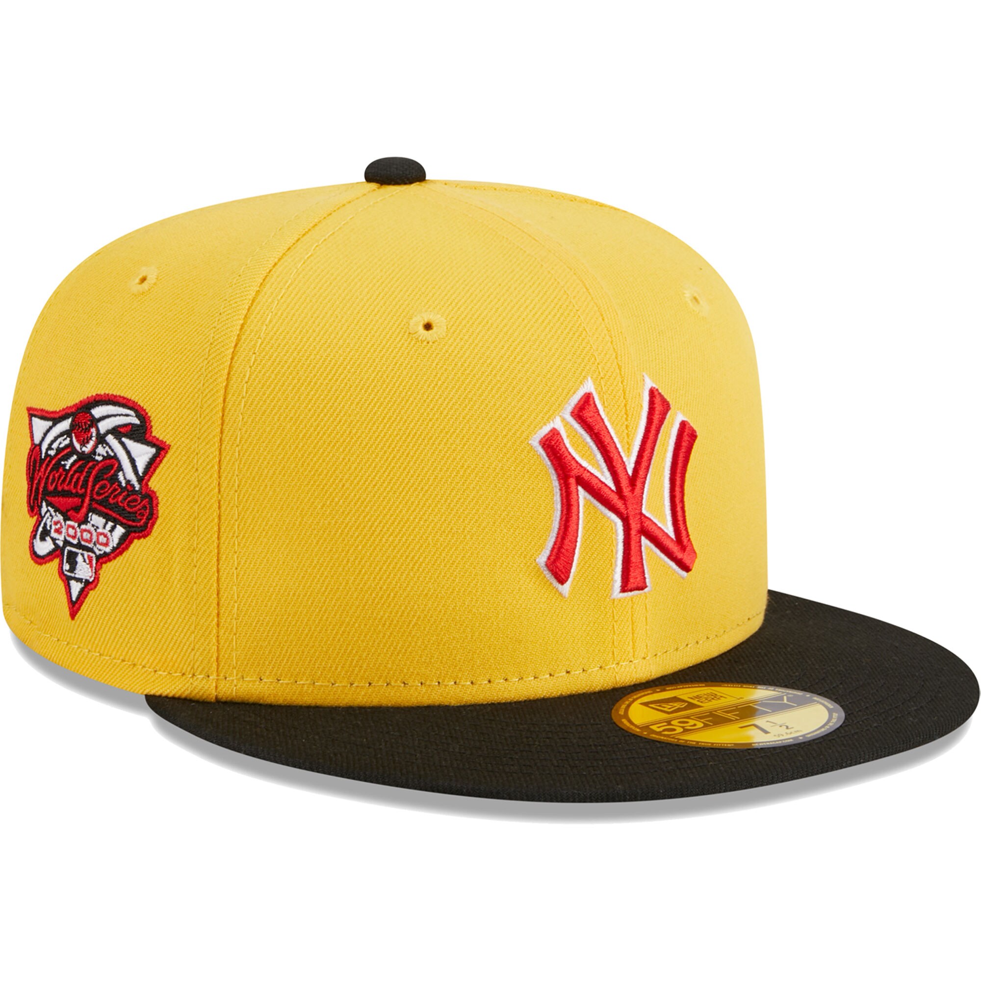 New York Yankees New Era Grilled 59FIFTY Fitted Hat - Yellow/Black - PersonalJerseys