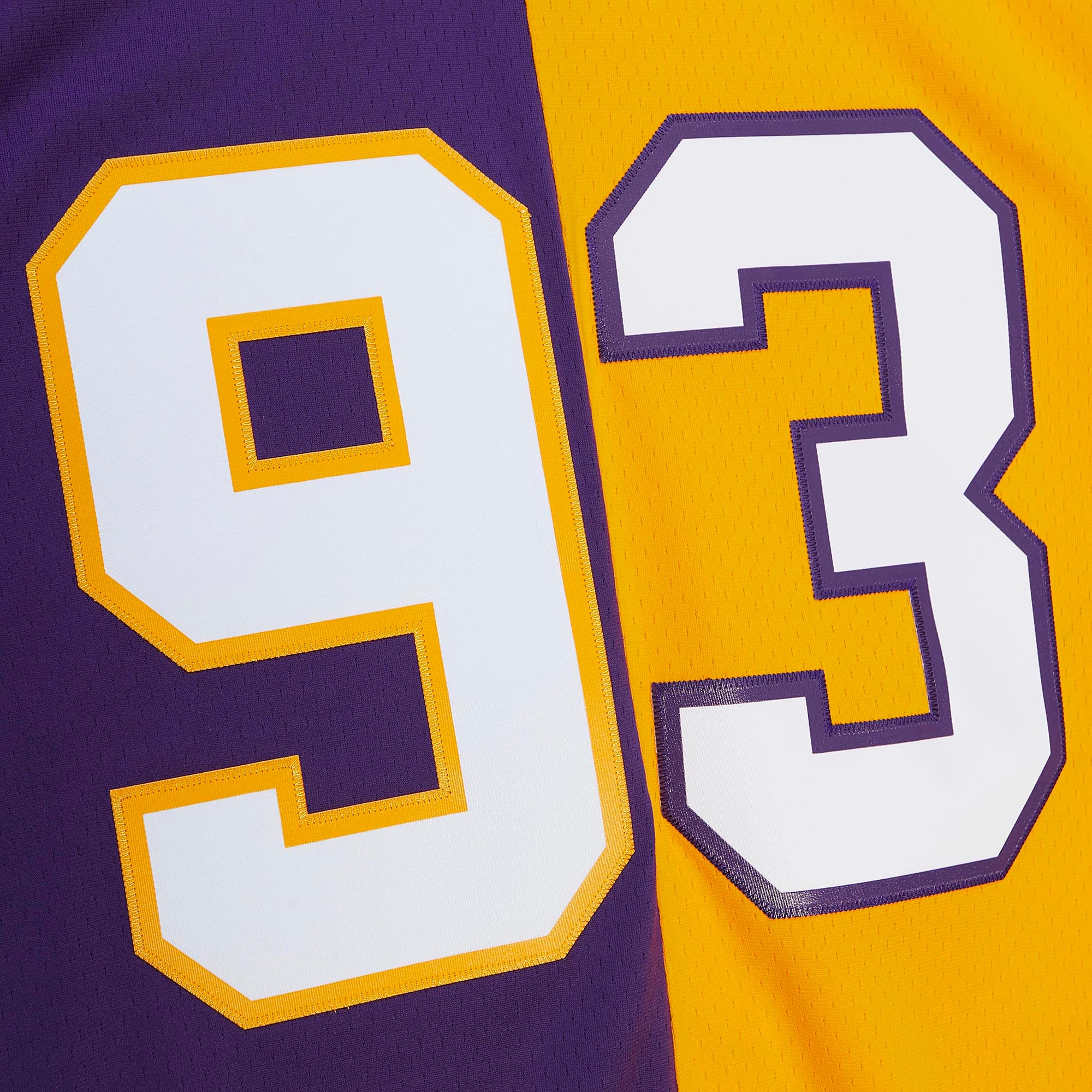 John Randle Minnesota Vikings Mitchell & Ness 1998 Split Legacy Replica Jersey - Purple/Gold - PersonalJerseys