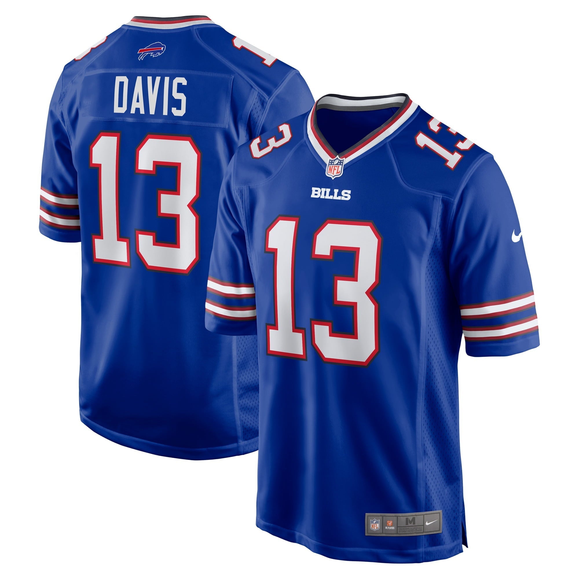 Men's Nike Gabriel Davis Royal Buffalo Bills Team Game Player Jersey - PersonalJerseys