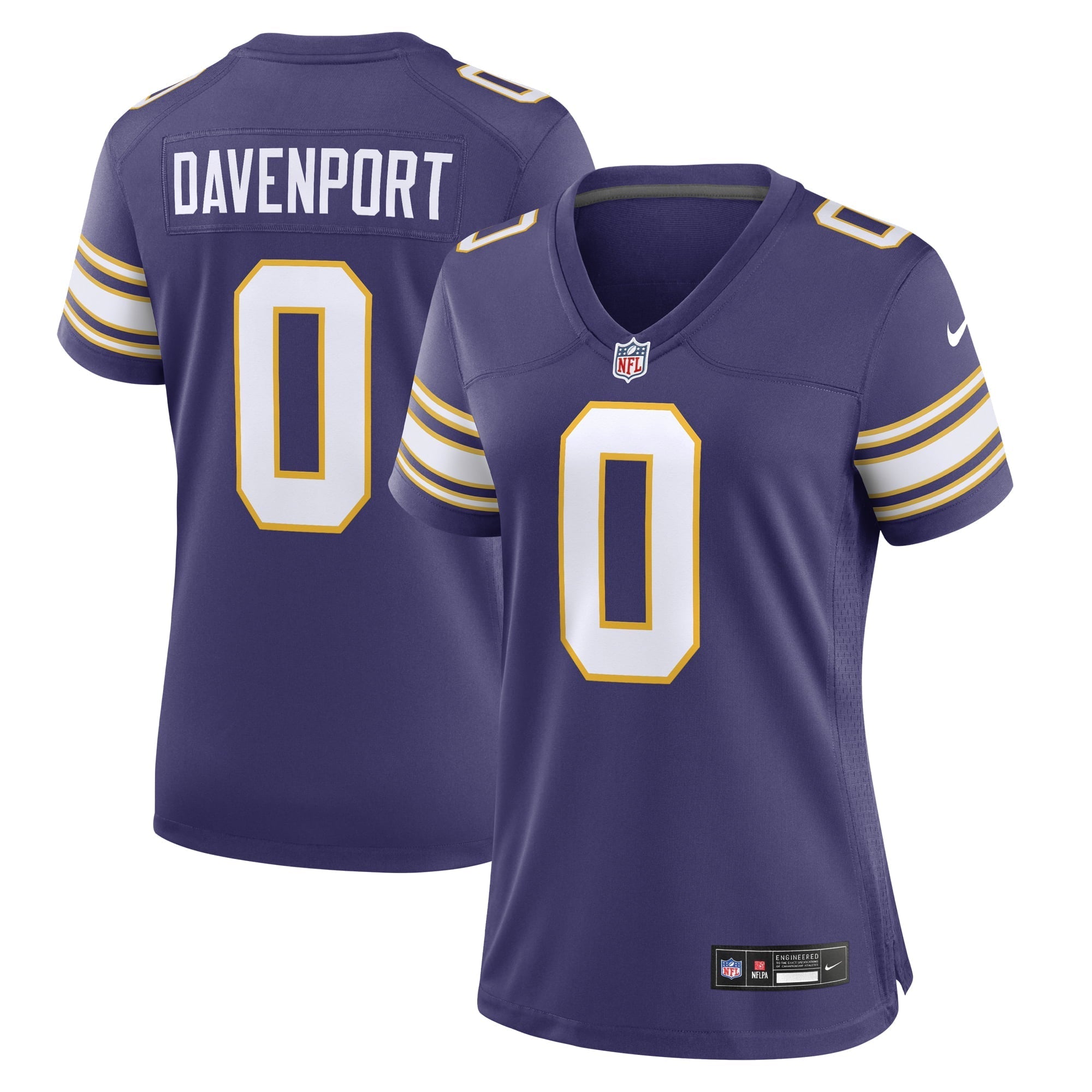 Women's Nike Marcus Davenport Purple Minnesota Vikings Classic Player Game Jersey - PersonalJerseys