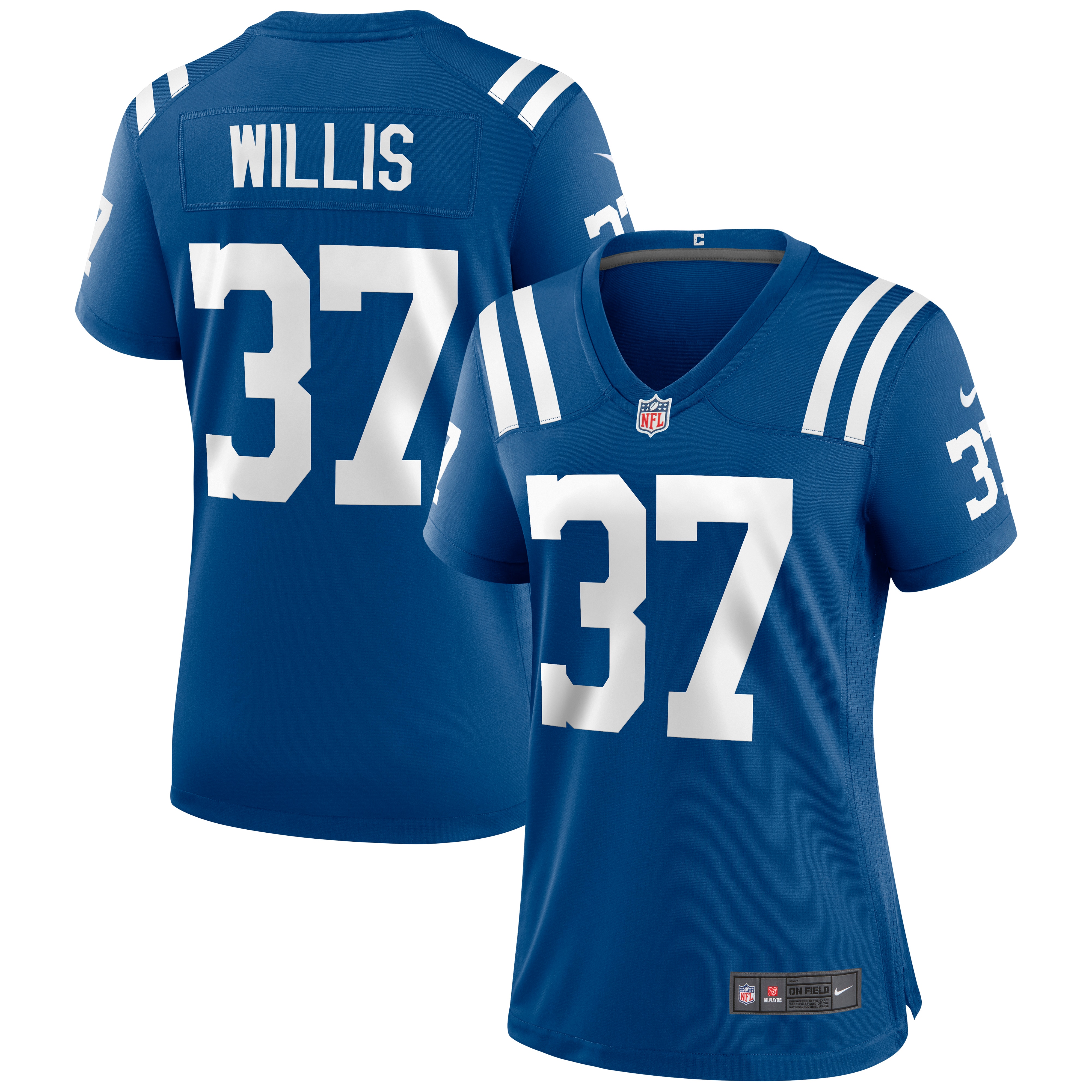 Indianapolis Colts Khari Willis Royal Game Jersey for Youth Women Men - Friend Lounge Store - Shop for All Things Jerseys Sports - PersonalJerseys