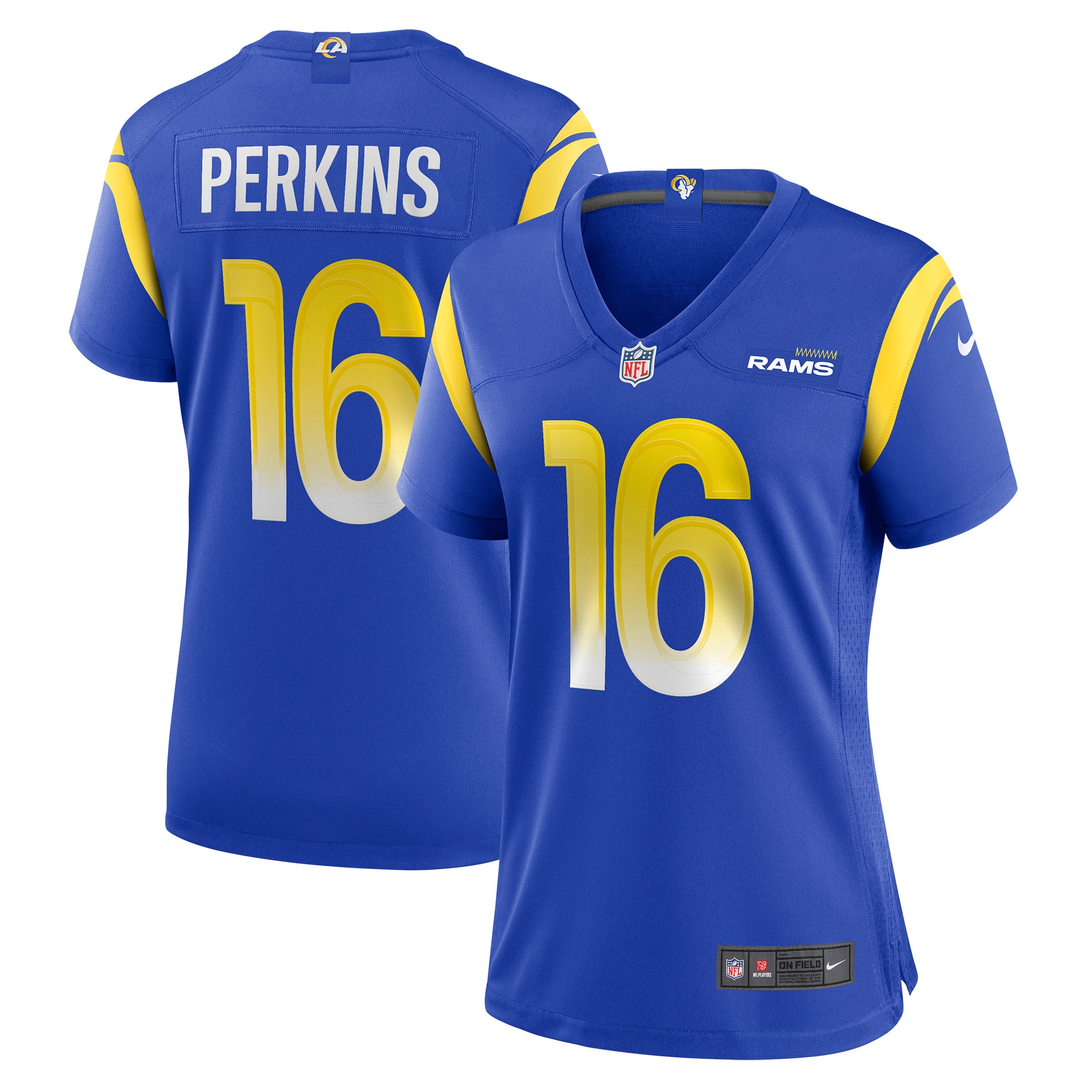 Los Angeles Rams Bryce Perkins Royal Game Player Jersey for Youth Women Men - Friend Lounge Store - Shop for All Things Jerseys Sports - PersonalJerseys