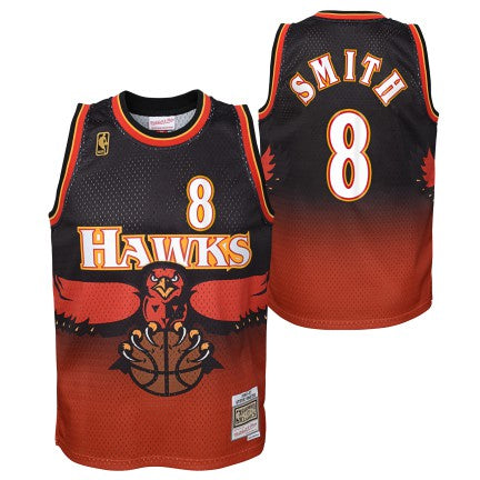 Youth Atlanta Hawks Steve Smith Mitchell & Ness Black 1996-97 Hardwood Classics Swingman Jersey - Sports Wear Jersey - PersonalJerseys