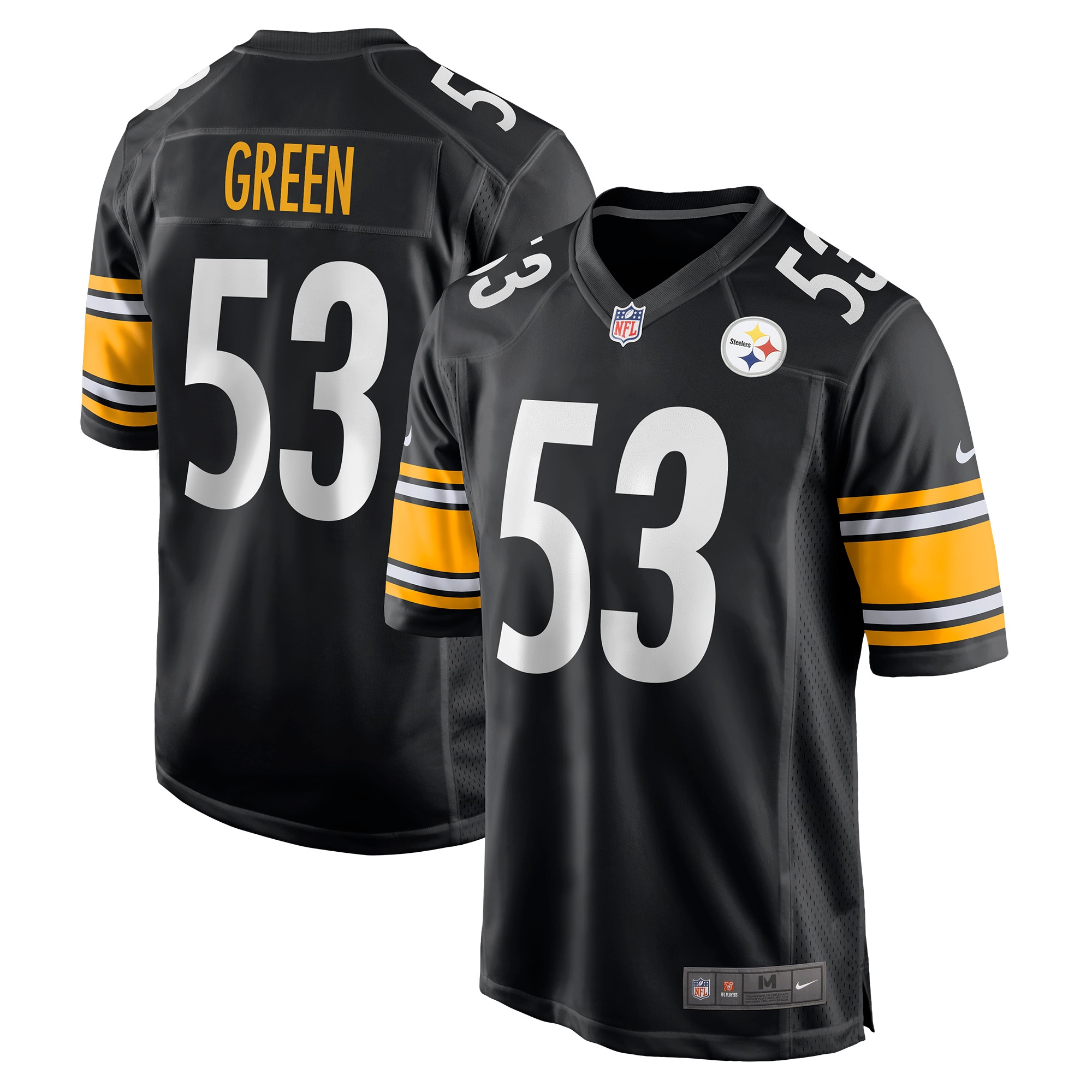 Kendrick Green Pittsburgh Steelers Nike Game Jersey - Black - PersonalJerseys