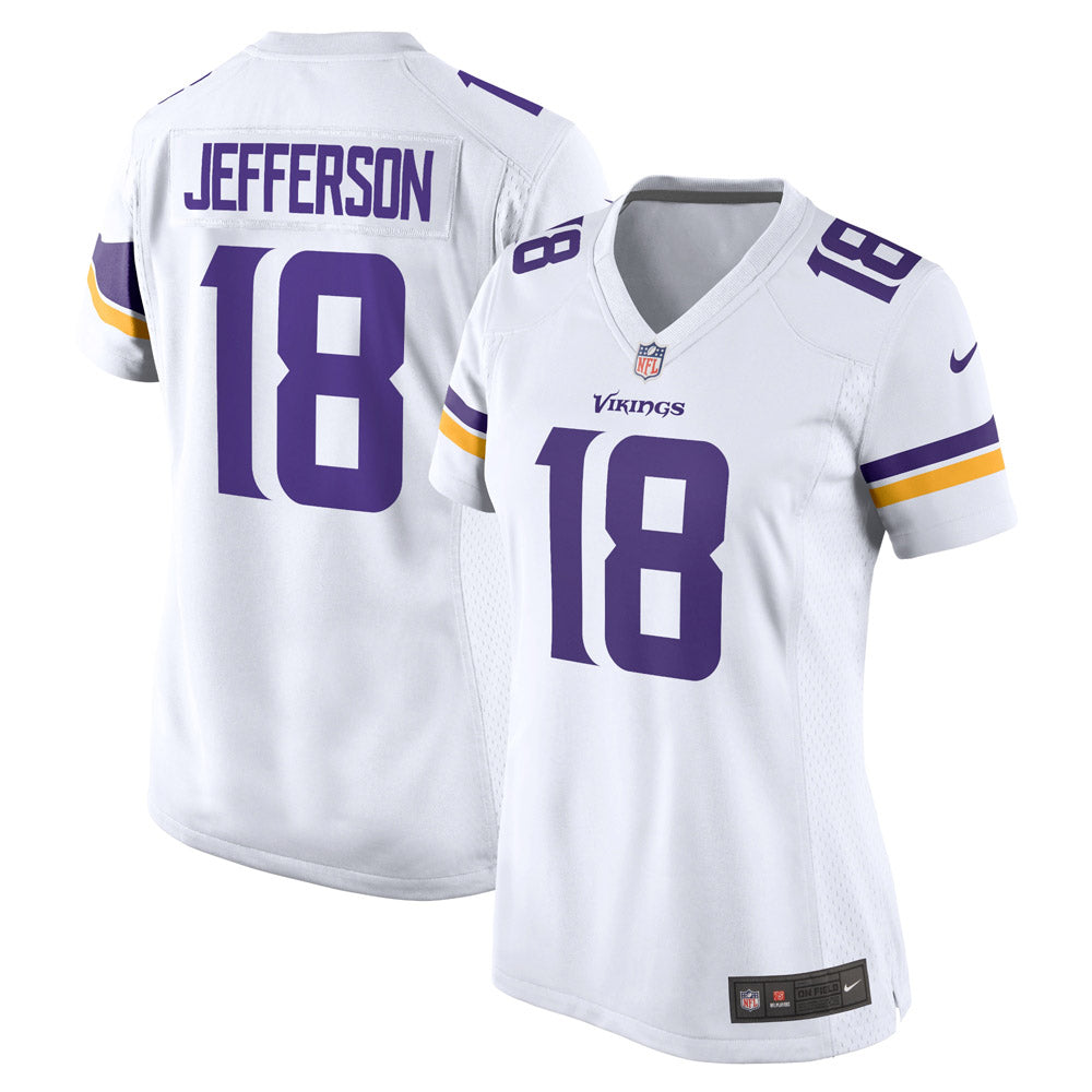 Women's Minnesota Vikings Justin Jefferson Game Jersey White - Sports Wear Jersey - PersonalJerseys
