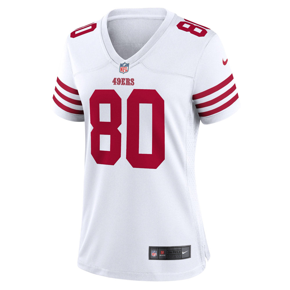 Women's San Francisco 49ers Jerry Rice Retired Player Game Jersey White - PersonalJerseys