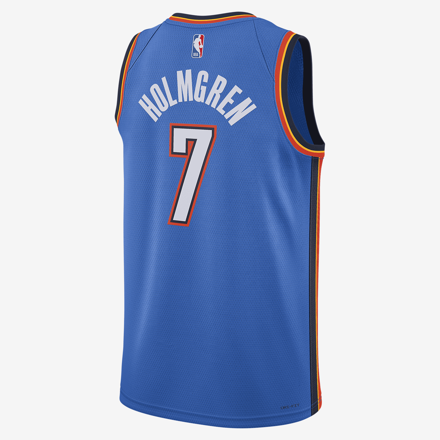 Oklahoma City Thunder Icon Edition 2022/23 Nike Dri-FIT NBA Swingman Jersey - Signal Blue - PersonalJerseys