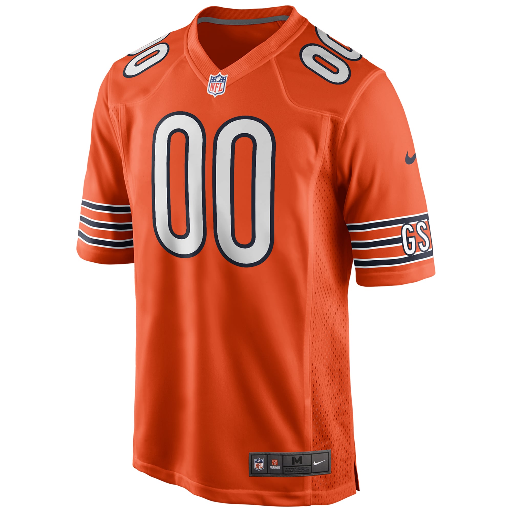 Chicago Bears Nike Alternate Custom Game Jersey - Orange - PersonalJerseys