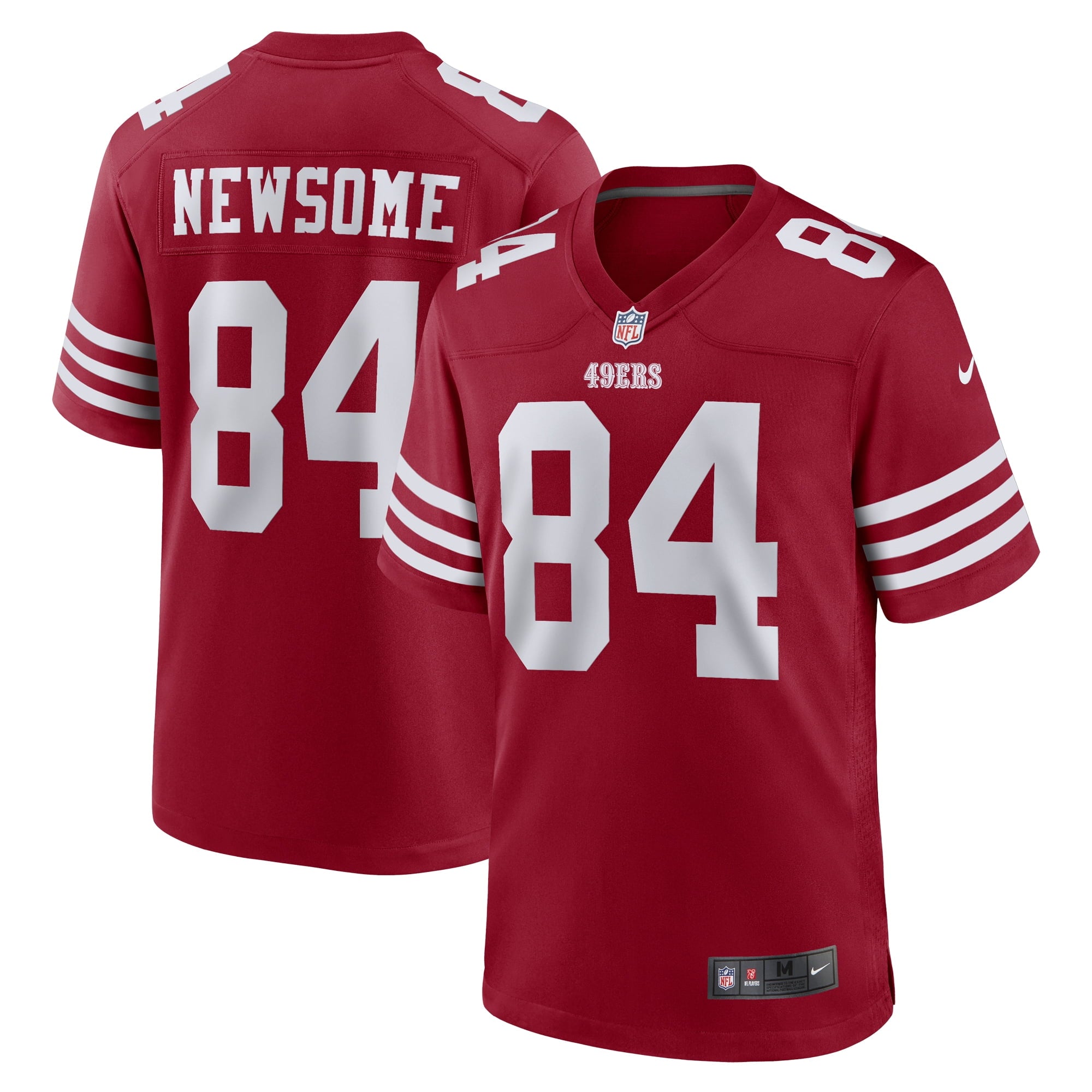 Men's Nike Dazz Newsome Scarlet San Francisco 49ers Team Game Jersey - PersonalJerseys