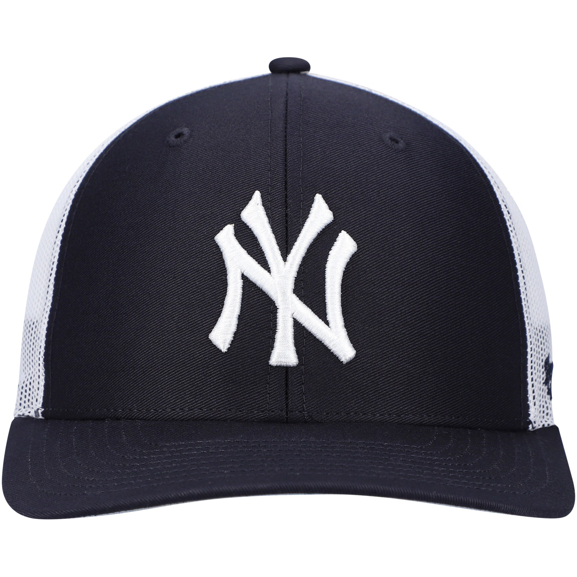 New York Yankees '47 Primary Logo Trucker Snapback Hat - Navy/White - PersonalJerseys