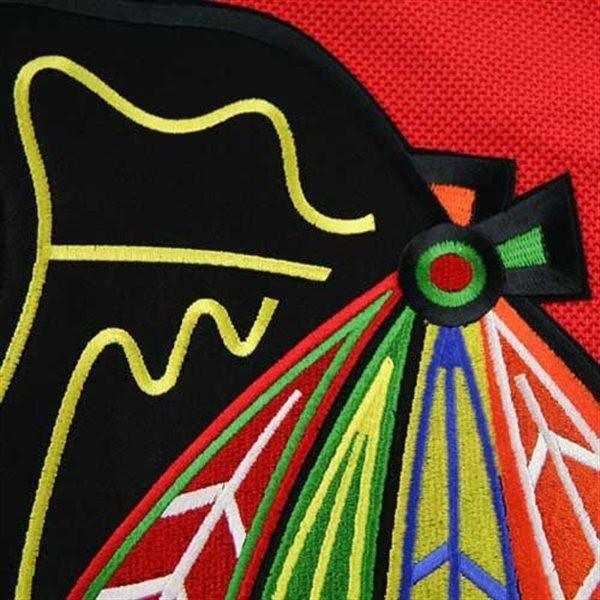 Chicago Blackhawks Mens Bobby Hull Premier Home Jersey with AUTHENTIC TACKLE-TWILL LETTERING - Sports Wear Jersey - PersonalJerseys