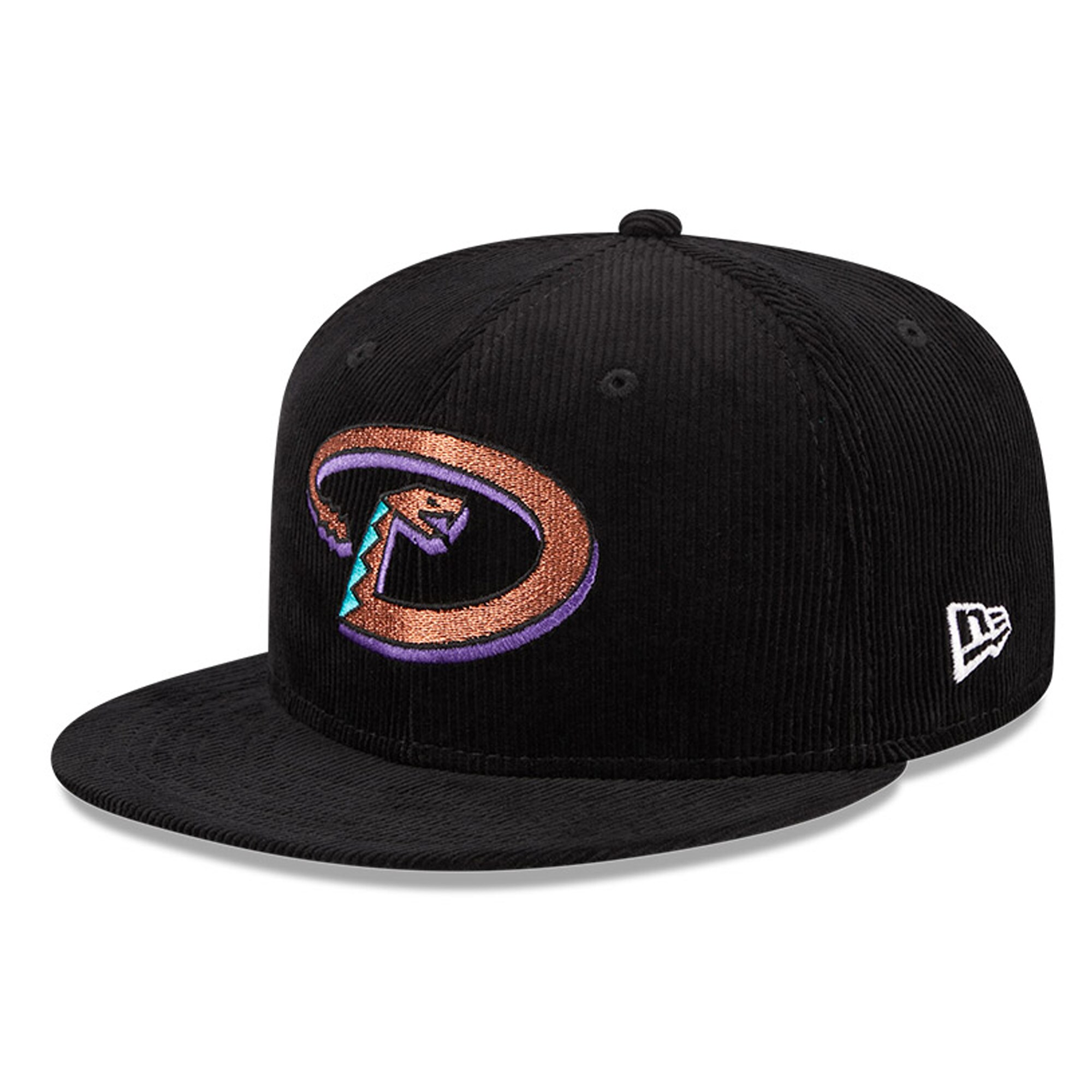 Arizona Diamondbacks New Era Throwback Corduroy 59FIFTY Fitted Hat - Black - PersonalJerseys