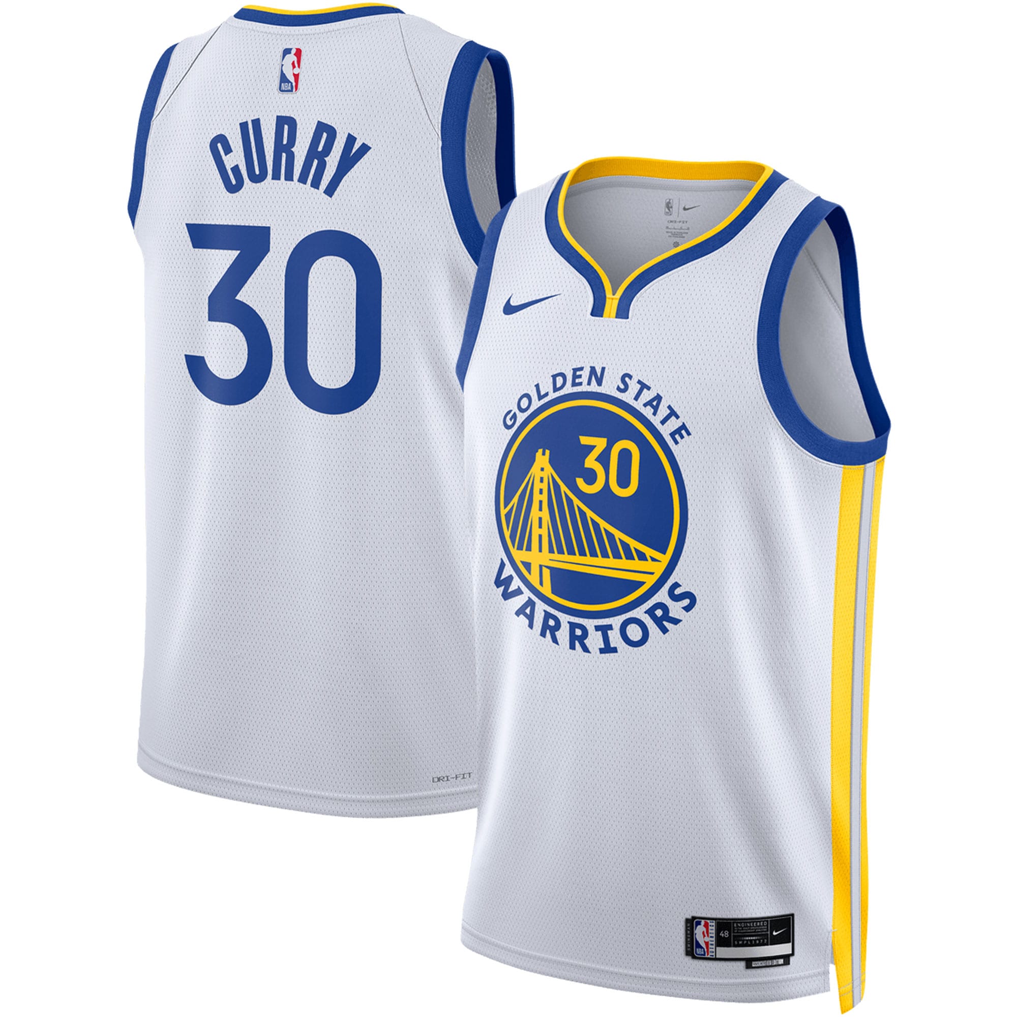 Stephen Curry Golden State Warriors Nike Unisex Swingman Jersey - Association Edition - White - PersonalJerseys