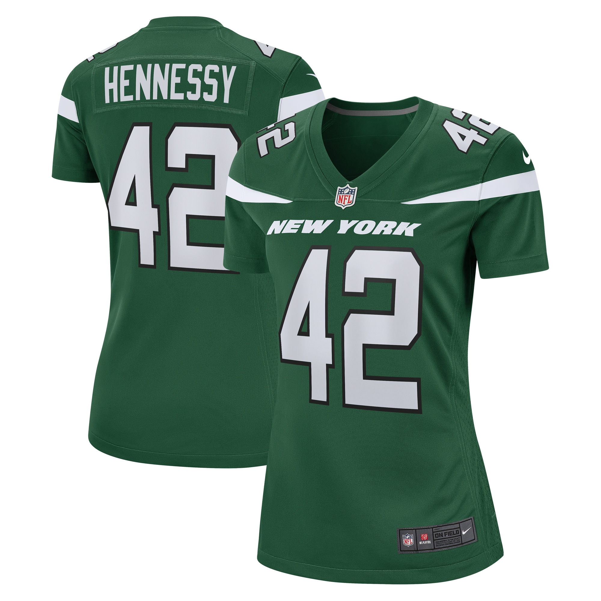 Thomas Hennessy New York Jets Nike Women's Game Jersey - Gotham Green - PersonalJerseys