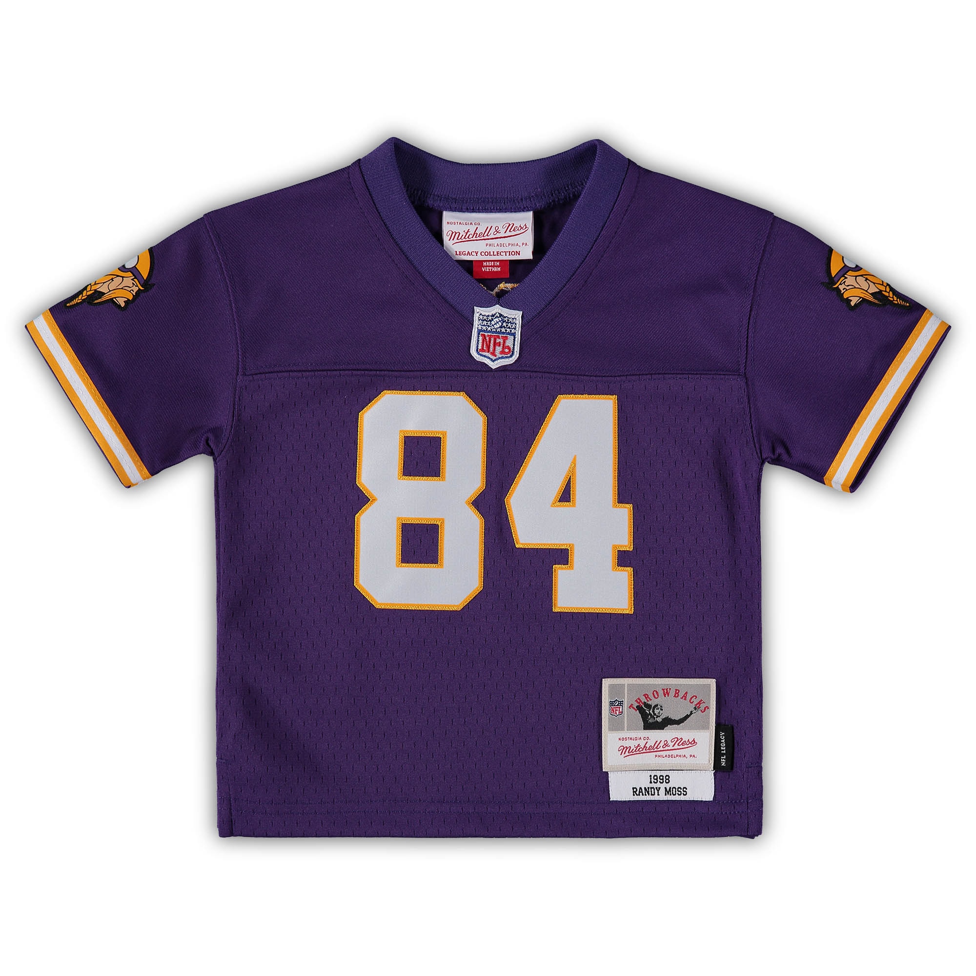 Randy Moss Minnesota Vikings Mitchell & Ness Infant 1998 Retired Legacy Jersey - Purple - PersonalJerseys