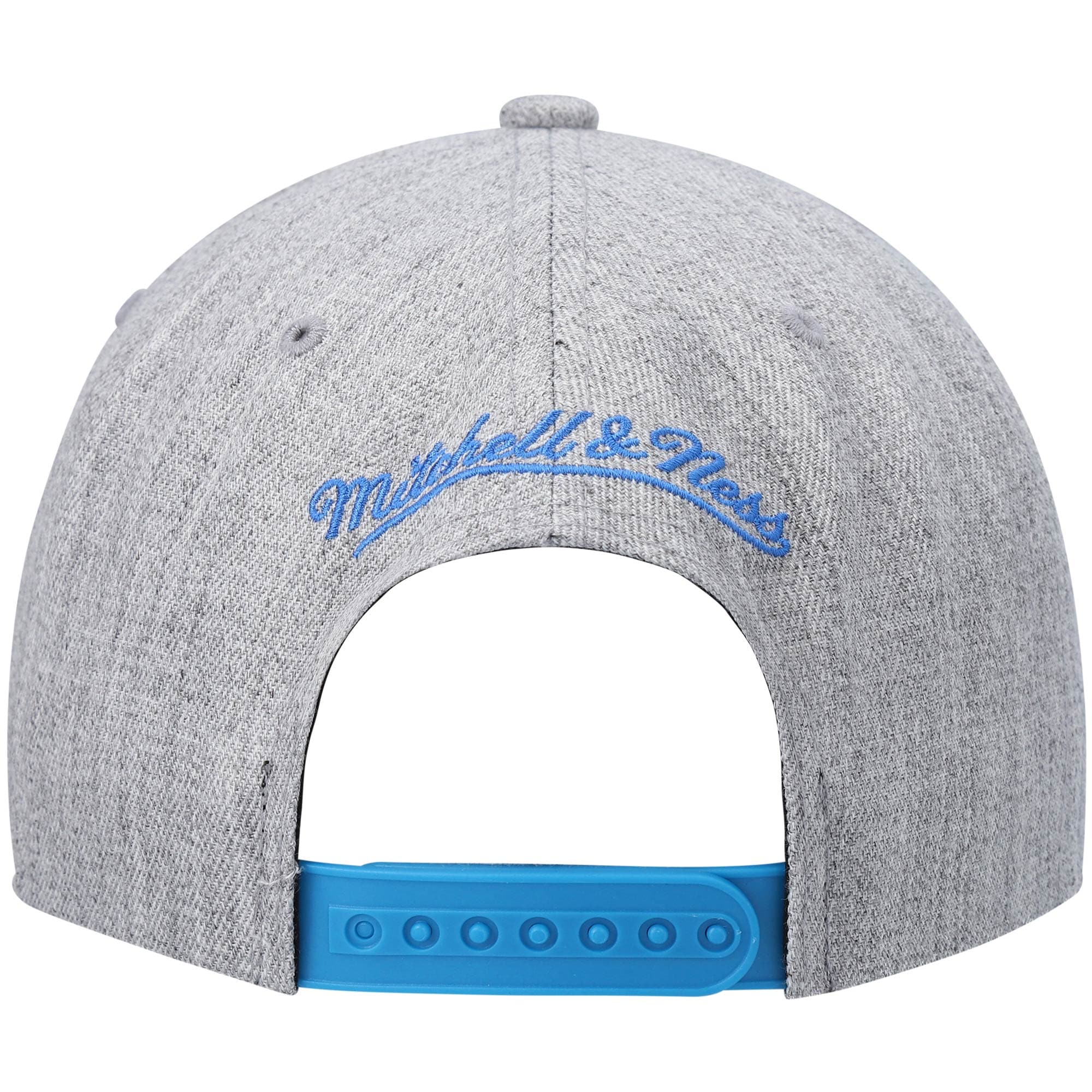 Denver Nuggets Mitchell & Ness Hardwood Classics Team 2.0 Snapback Hat - Heathered Gray - PersonalJerseys