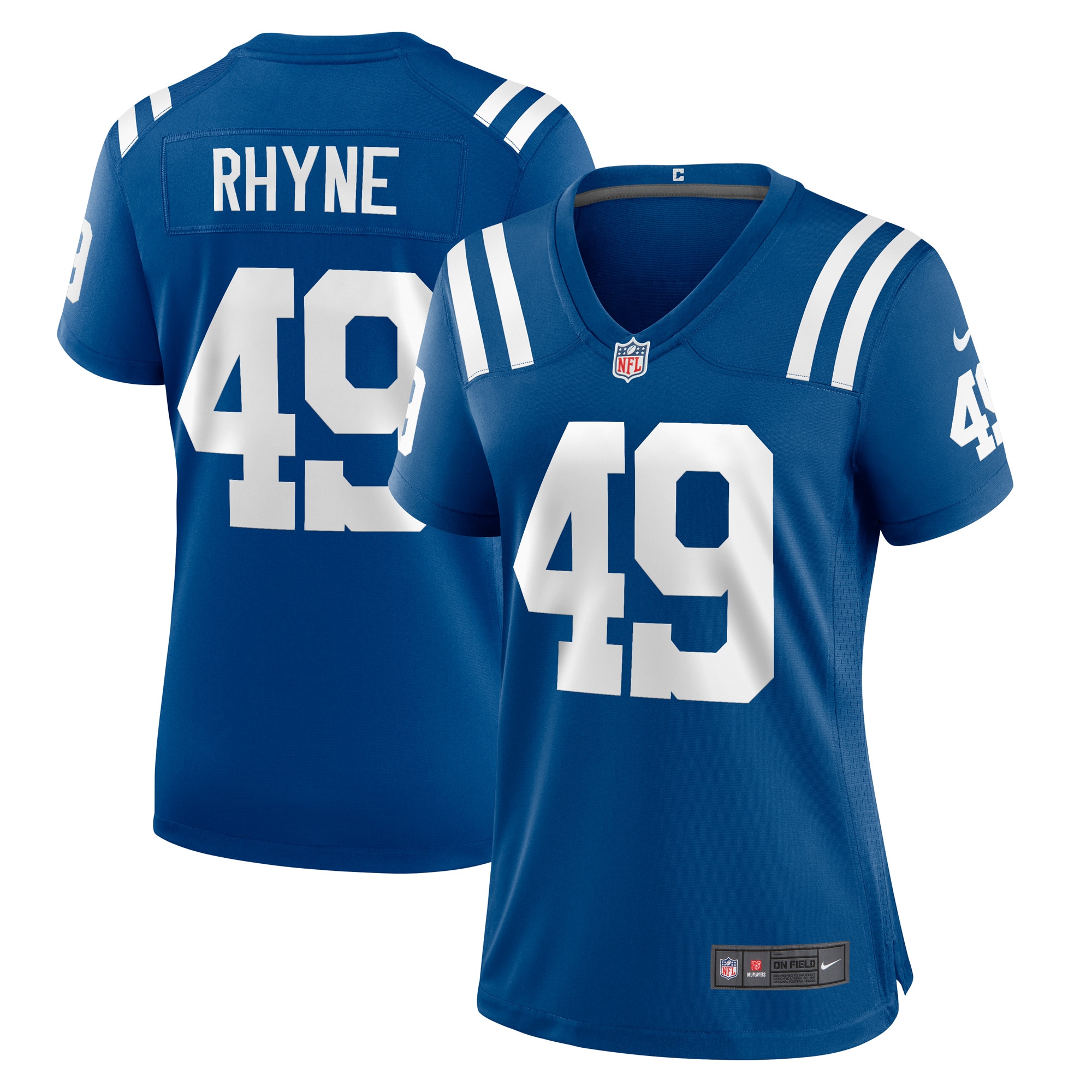 Indianapolis Colts Forrest Rhyne Royal Game Player Jersey for Youth Women Men - Friend Lounge Store - Shop for All Things Jerseys Sports - PersonalJerseys