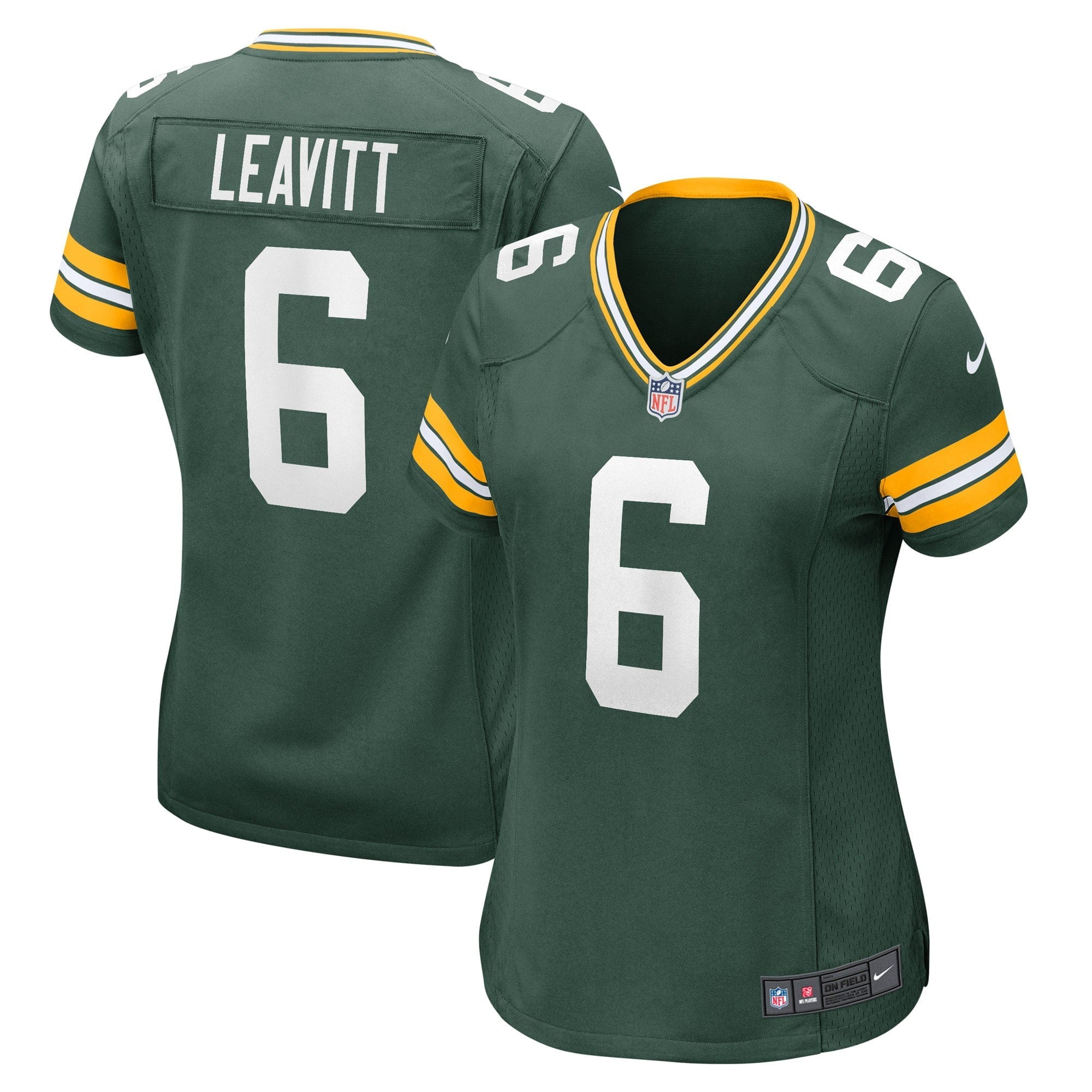 Women's Nike Dallin Leavitt Green Green Bay Packers Game Player Jersey - PersonalJerseys