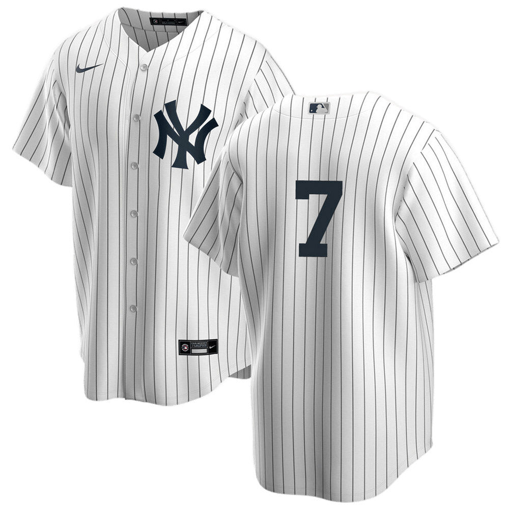 Men's New York Yankees Mickey Mantle Replica Home Jersey - White - Sports Wear Jersey - PersonalJerseys