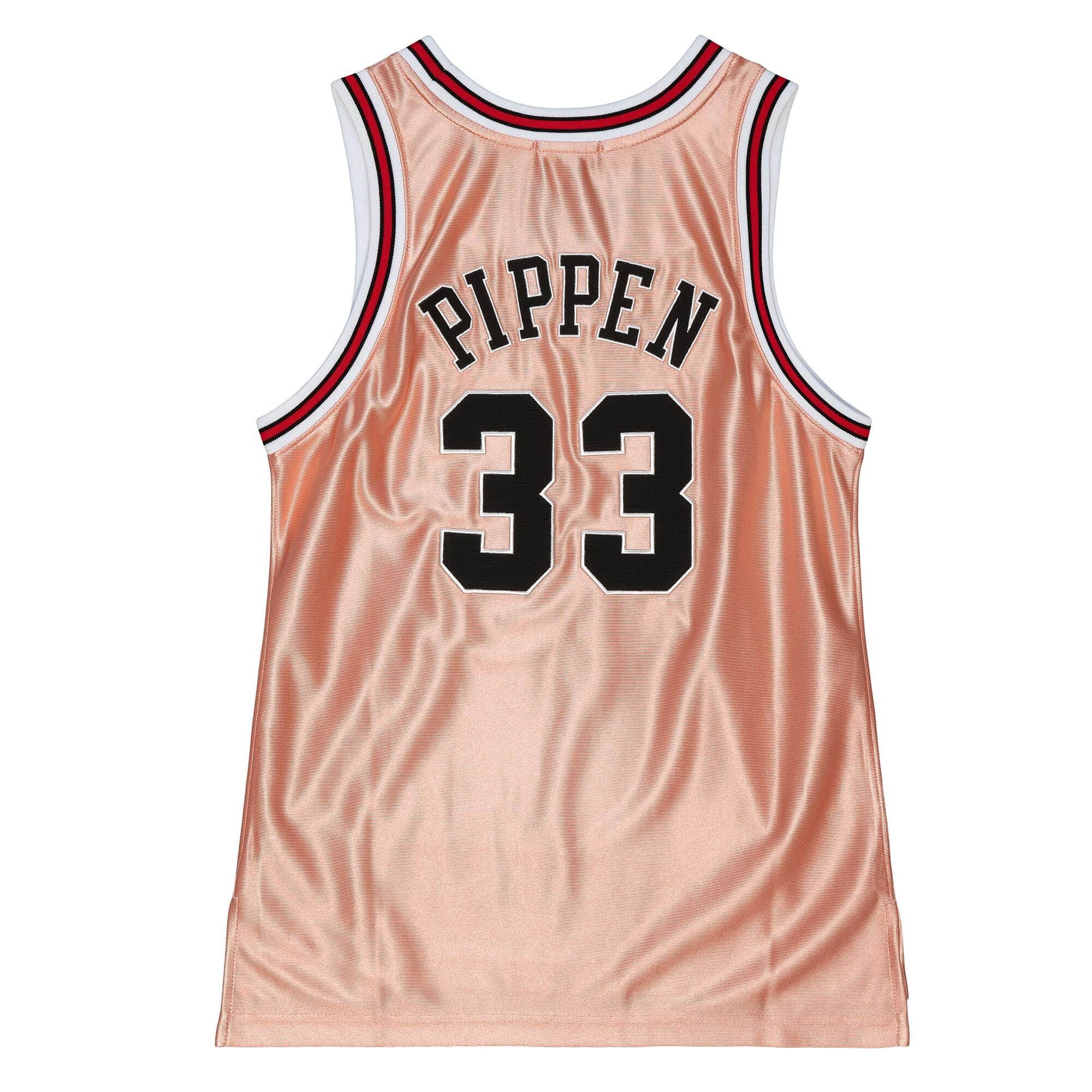 Womens 75th Anniversary Rose Gold Swingman Scottie Pippen Chicago Bulls 1997-98 Jersey - PersonalJerseys