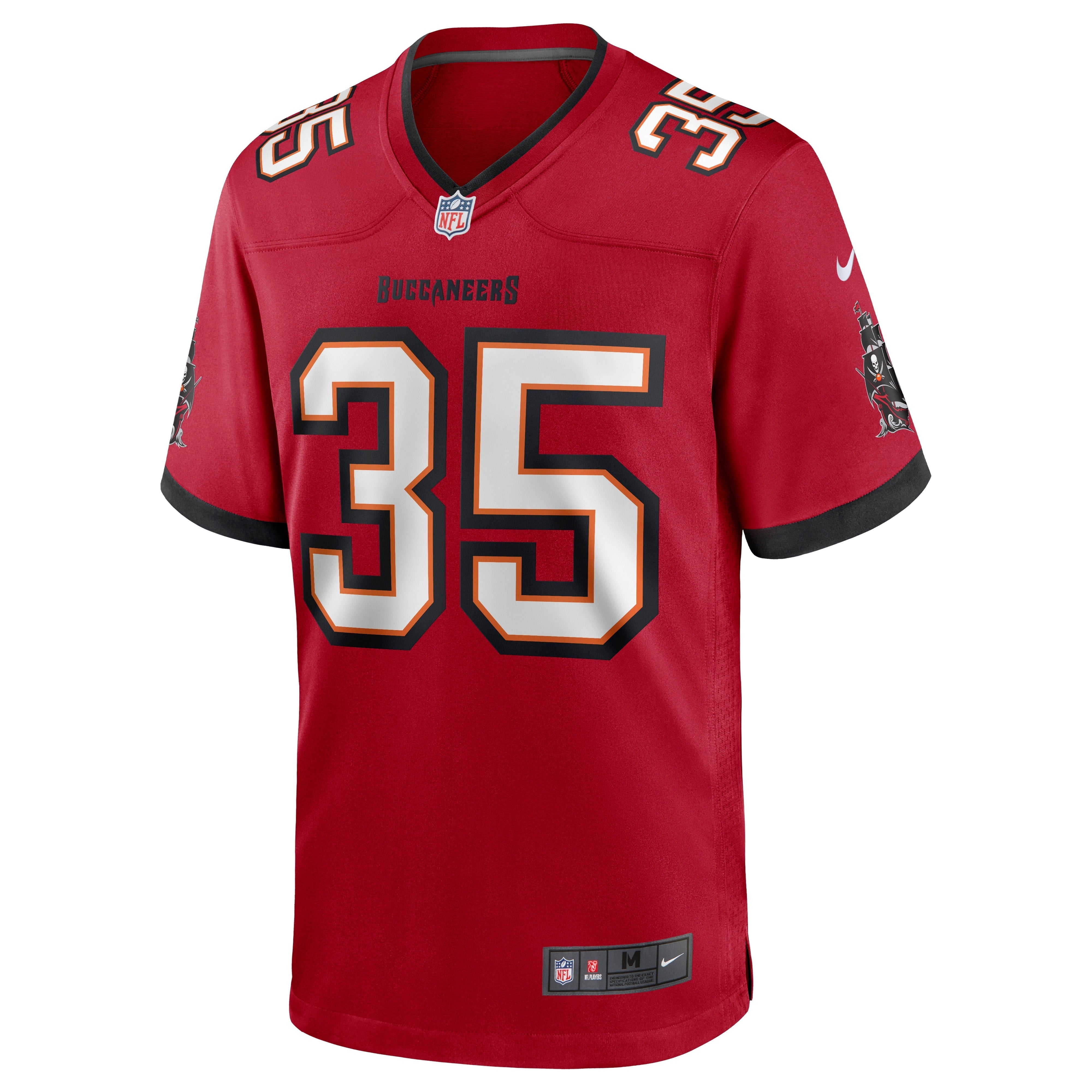 Men's Nike Jamel Dean Red Tampa Bay Buccaneers Game Jersey - PersonalJerseys