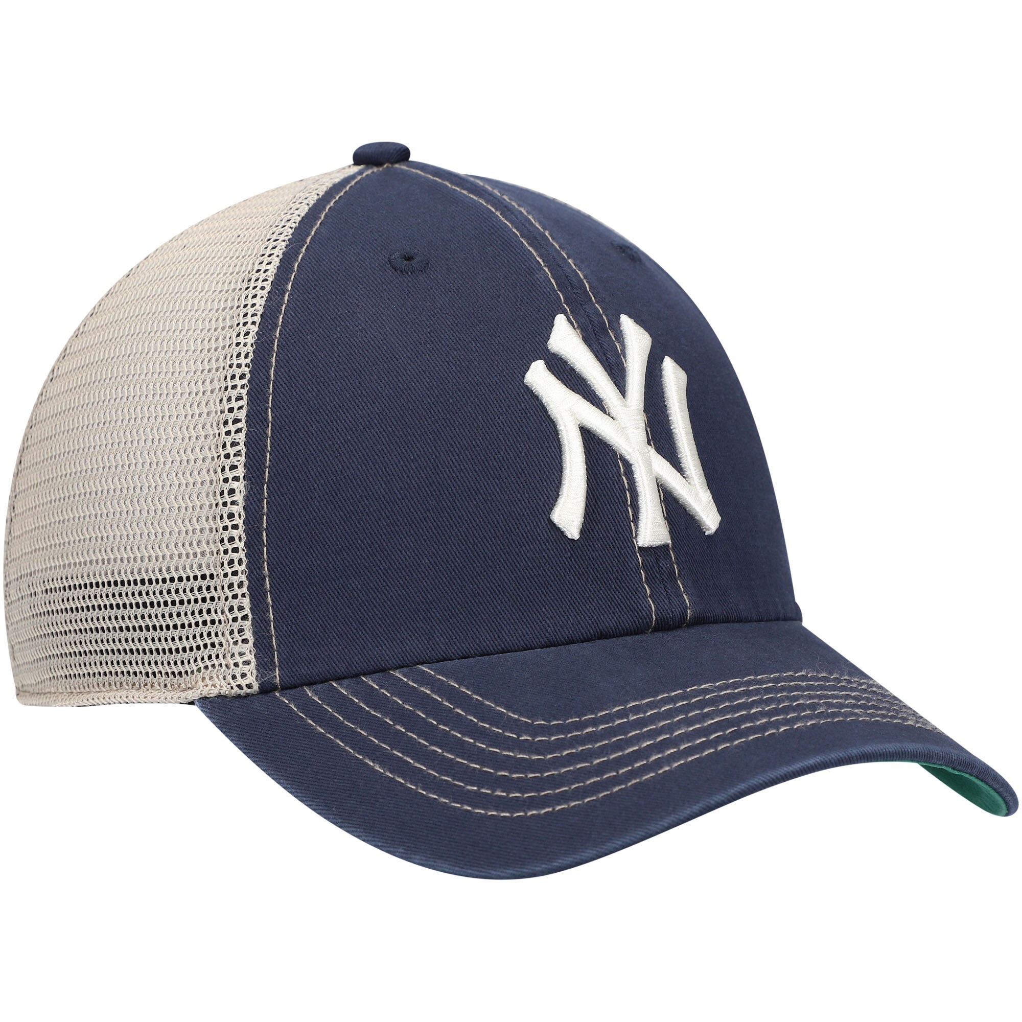 New York Yankees '47 Trawler Clean Up Trucker Snapback Hat - Navy - PersonalJerseys