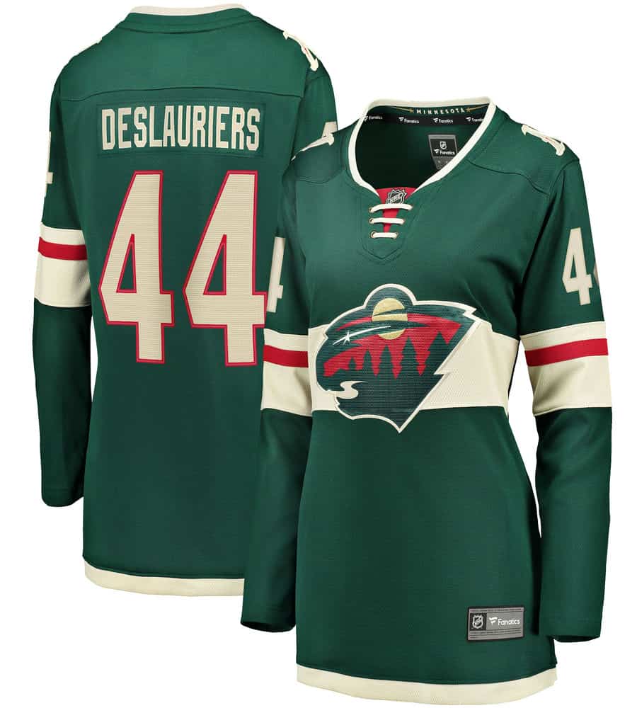 Nicolas Deslauriers Minnesota Wild Home Breakaway Player Jersey - Green - Friend Lounge Store - Shop for All Things Jerseys Sports - PersonalJerseys