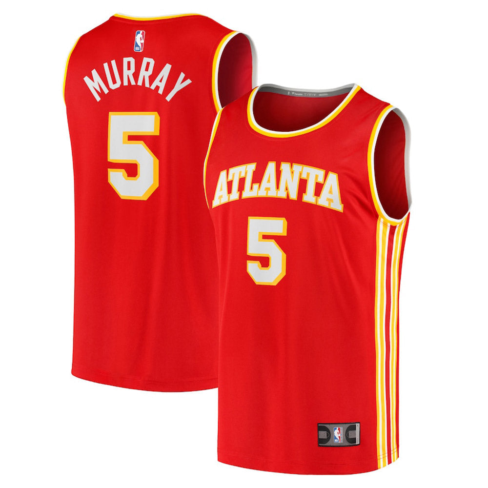 Men's Atlanta Hawks Dejounte Murray Icon Edition Jersey - Red - PersonalJerseys