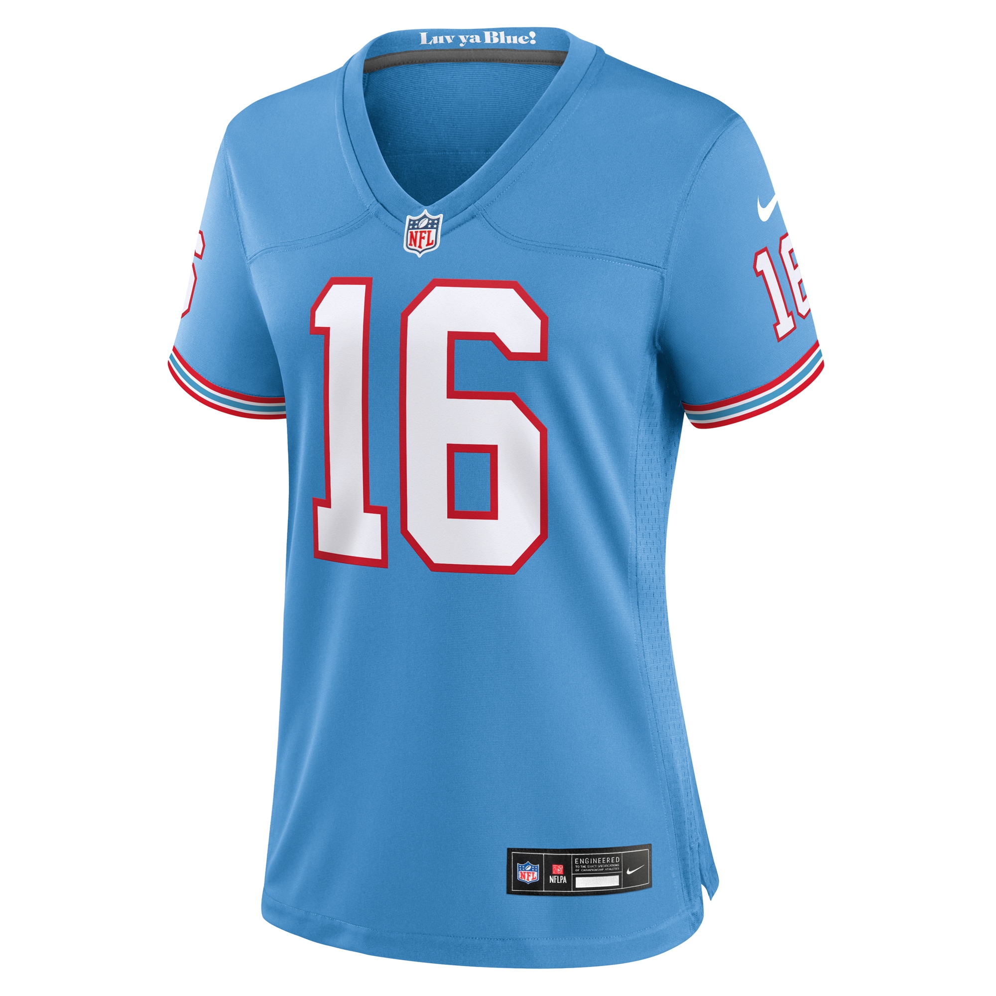 Treylon Burks Tennessee Titans Nike Women's Oilers Throwback Player Game Jersey - Light Blue - PersonalJerseys