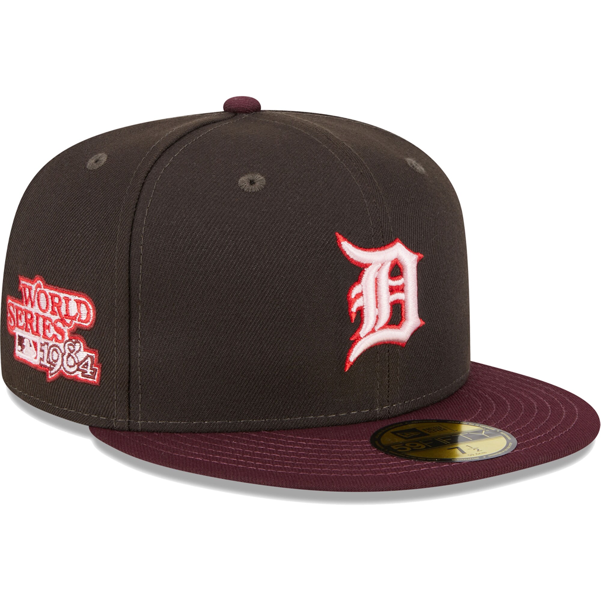 Detroit Tigers New Era Chocolate Strawberry 59FIFTY Fitted Hat - Brown/Maroon - PersonalJerseys