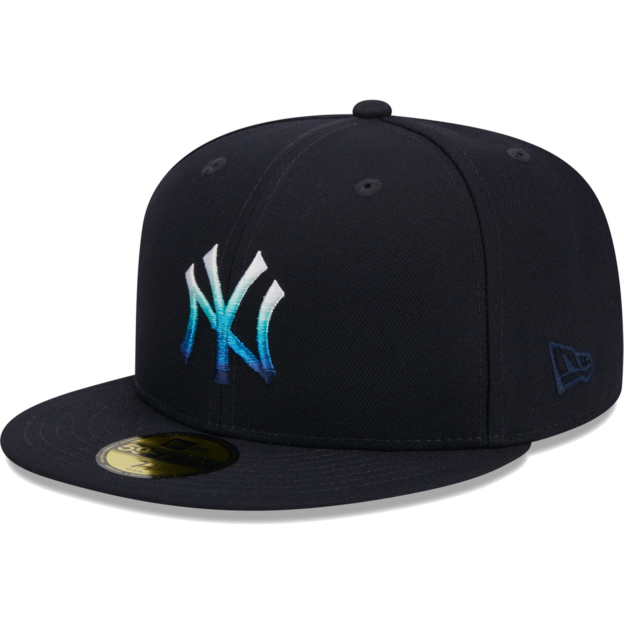 New York Yankees New Era Metallic Gradient 59FIFTY Fitted Hat - Navy - PersonalJerseys