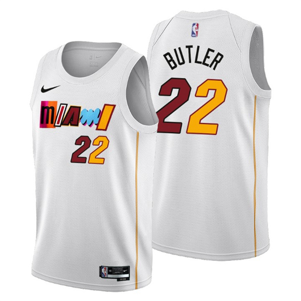 Men's Miami Heat #22 Jimmy Butler 2022-23 White City Edition Stitched Jersey - Friend Lounge Store - Shop for All Things Jerseys Sports - PersonalJerseys