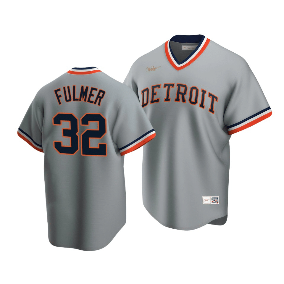 Men's Detroit Tigers Michael Fulmer #32 Cooperstown Collection Gray Road Jersey - Friend Lounge Store - Shop for All Things Jerseys Sports - PersonalJerseys