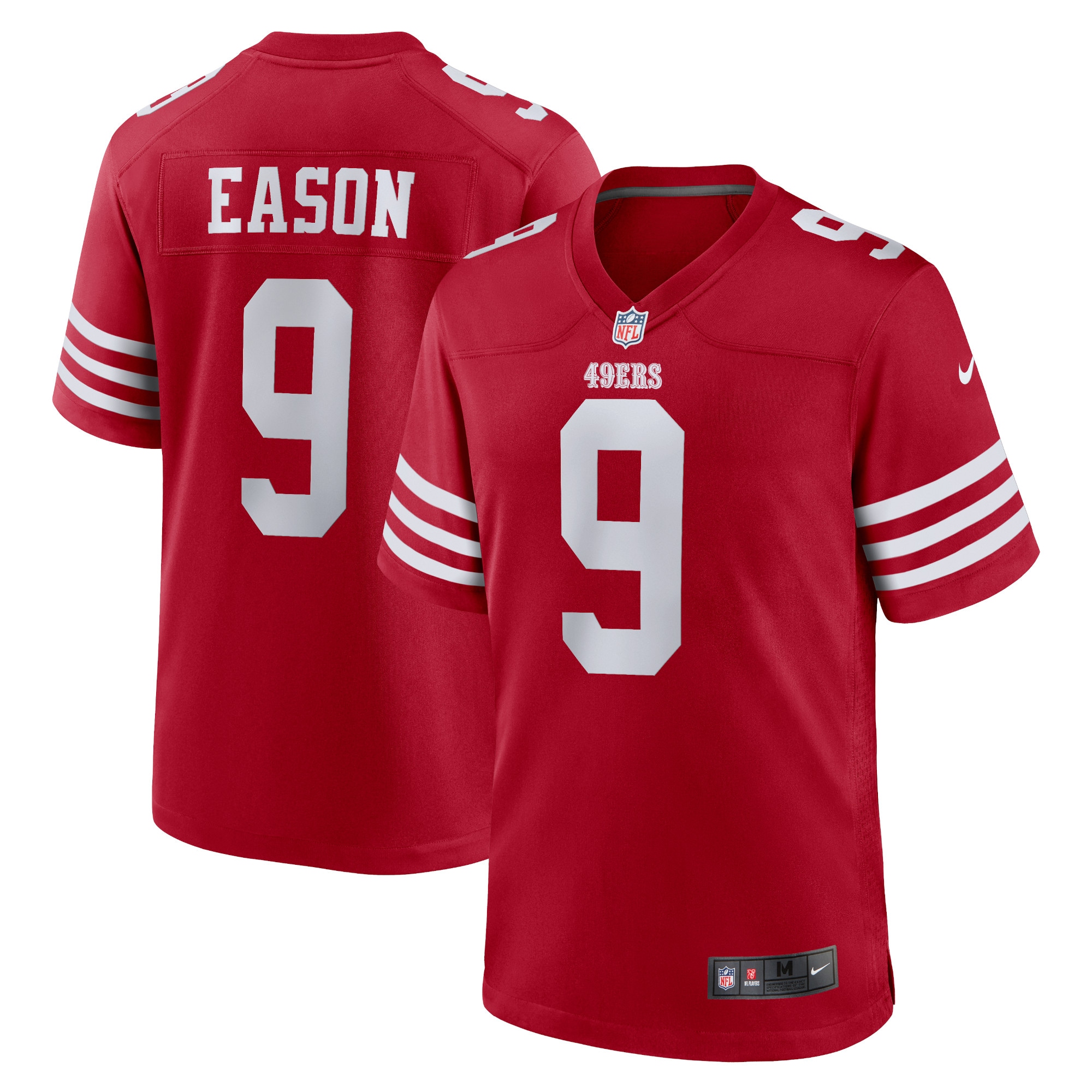 San Francisco 49ers Jacob Eason Scarlet Home Game Player Jersey for Youth Women Men - Friend Lounge Store - Shop for All Things Jerseys Sports - PersonalJerseys