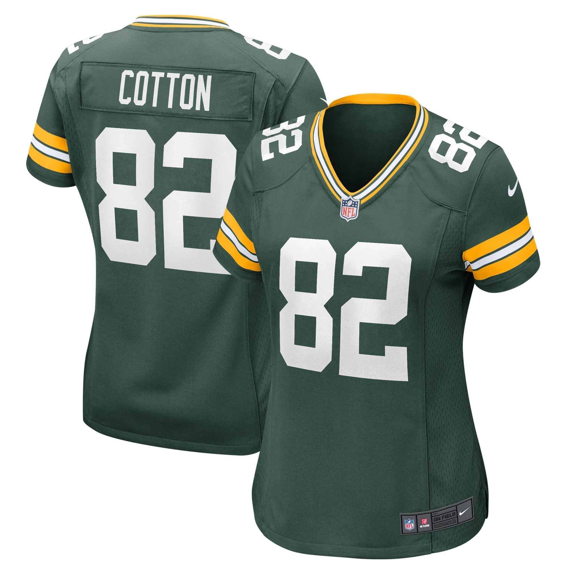 Women's Nike Jeff Cotton Green Green Bay Packers Home Game Player Jersey - PersonalJerseys